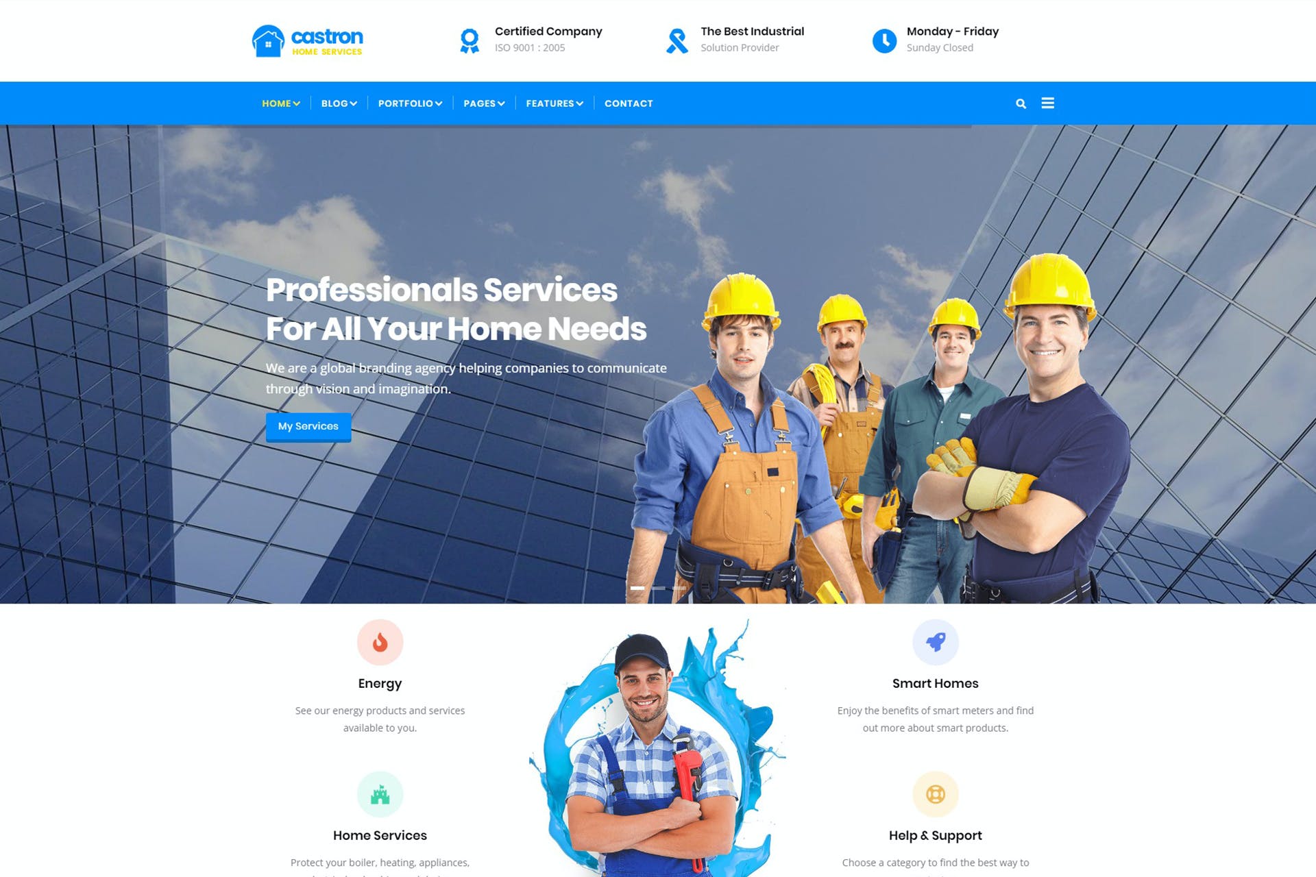 Castron – Home Maintenance Drupal Theme