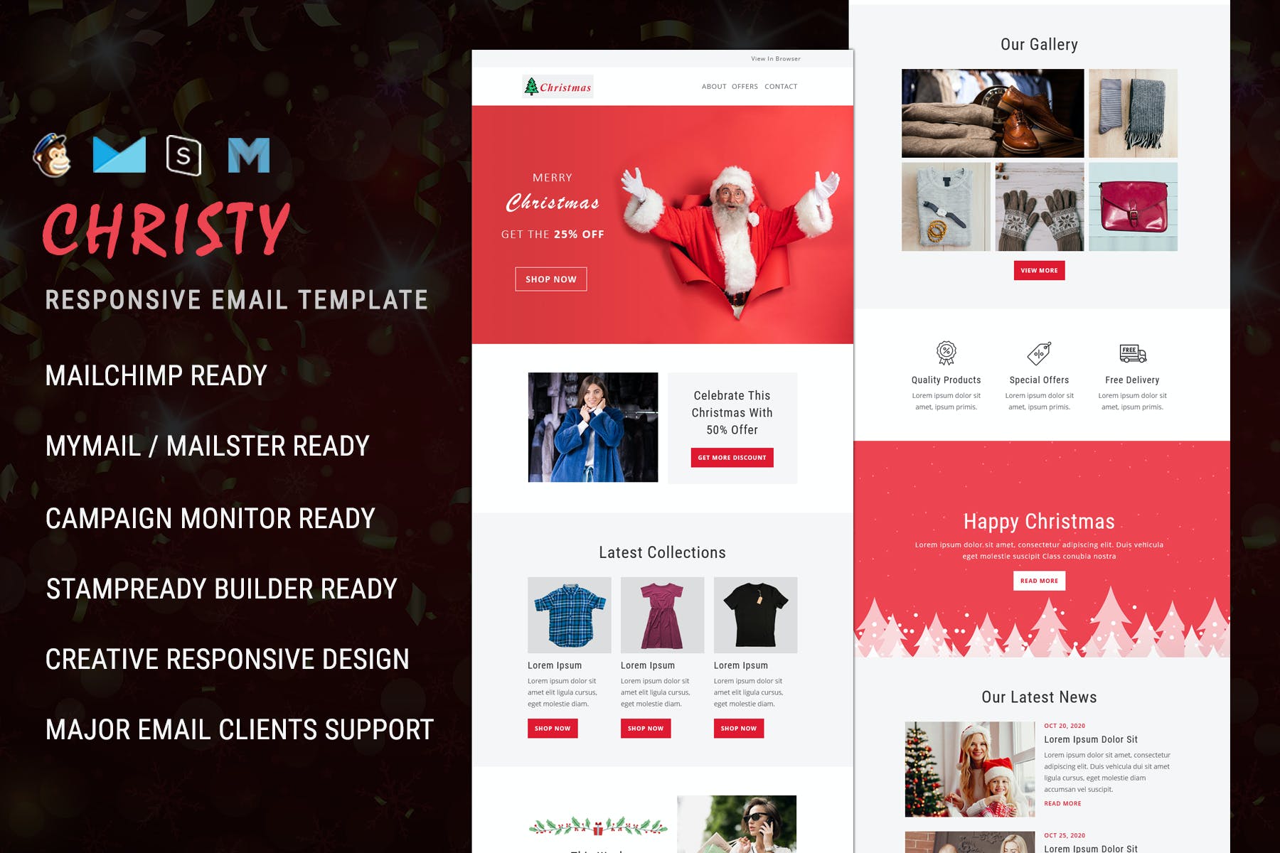 Christy – Christmas Email Newsletter Template