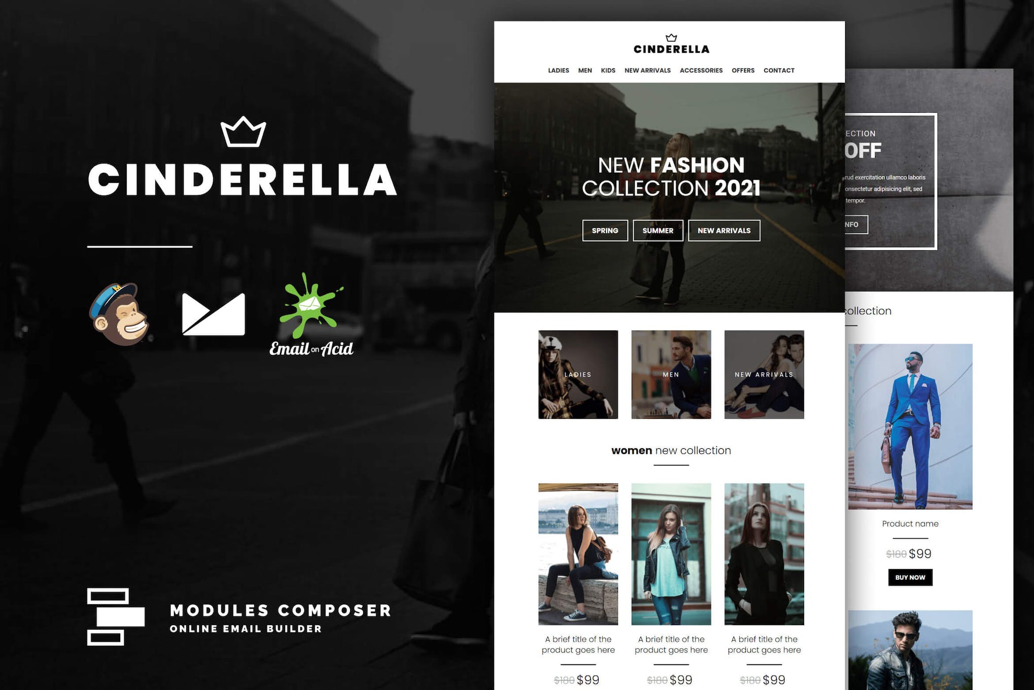 Cinderella – E-commerce Responsive Email Template