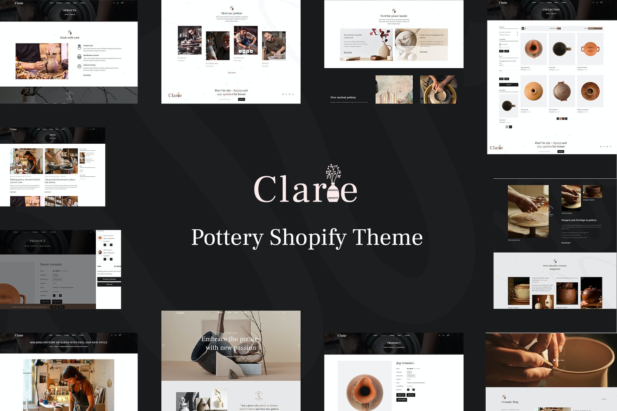 Clarie – Pottery, Crafts Handmade Shopify Theme