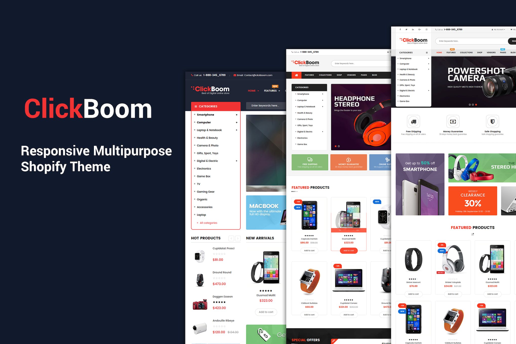 ClickBoom – Responsive Multipurpose Shopify Theme