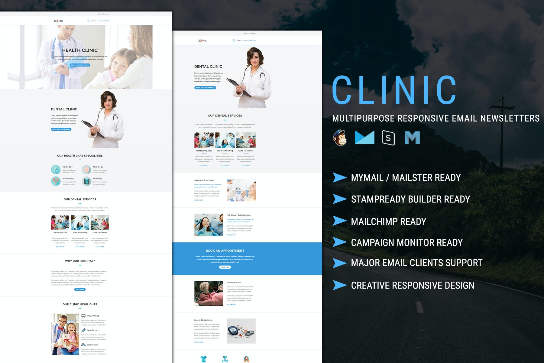 CLINIC – Multipurpose Responsive Email Template