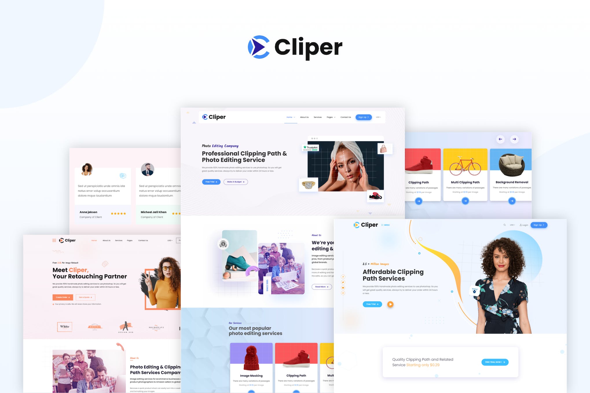 Cliper – Image Editing Agency HTML Template