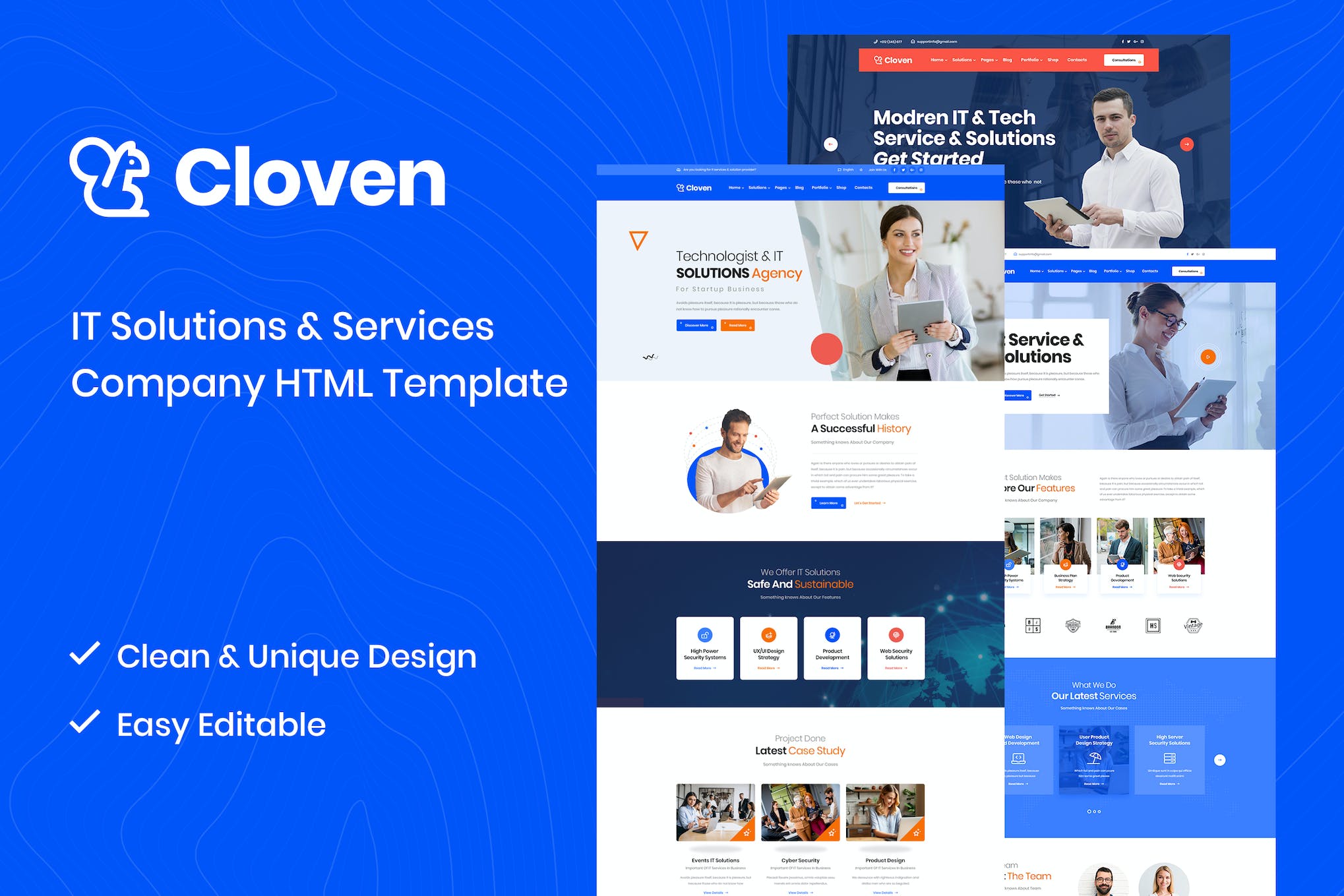 Cloven –  IT Solutions And Services HTML5 Template