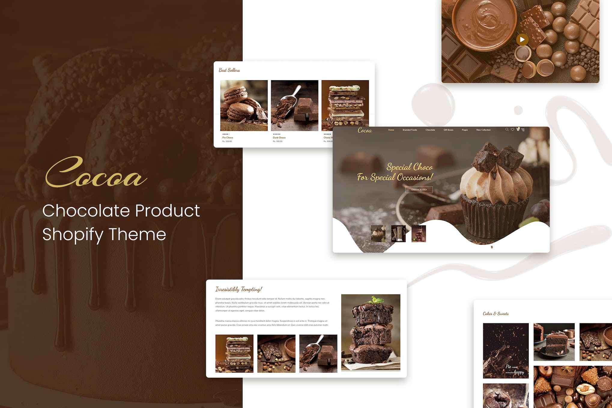 Cocoa – Chocolates Store Shopify Theme