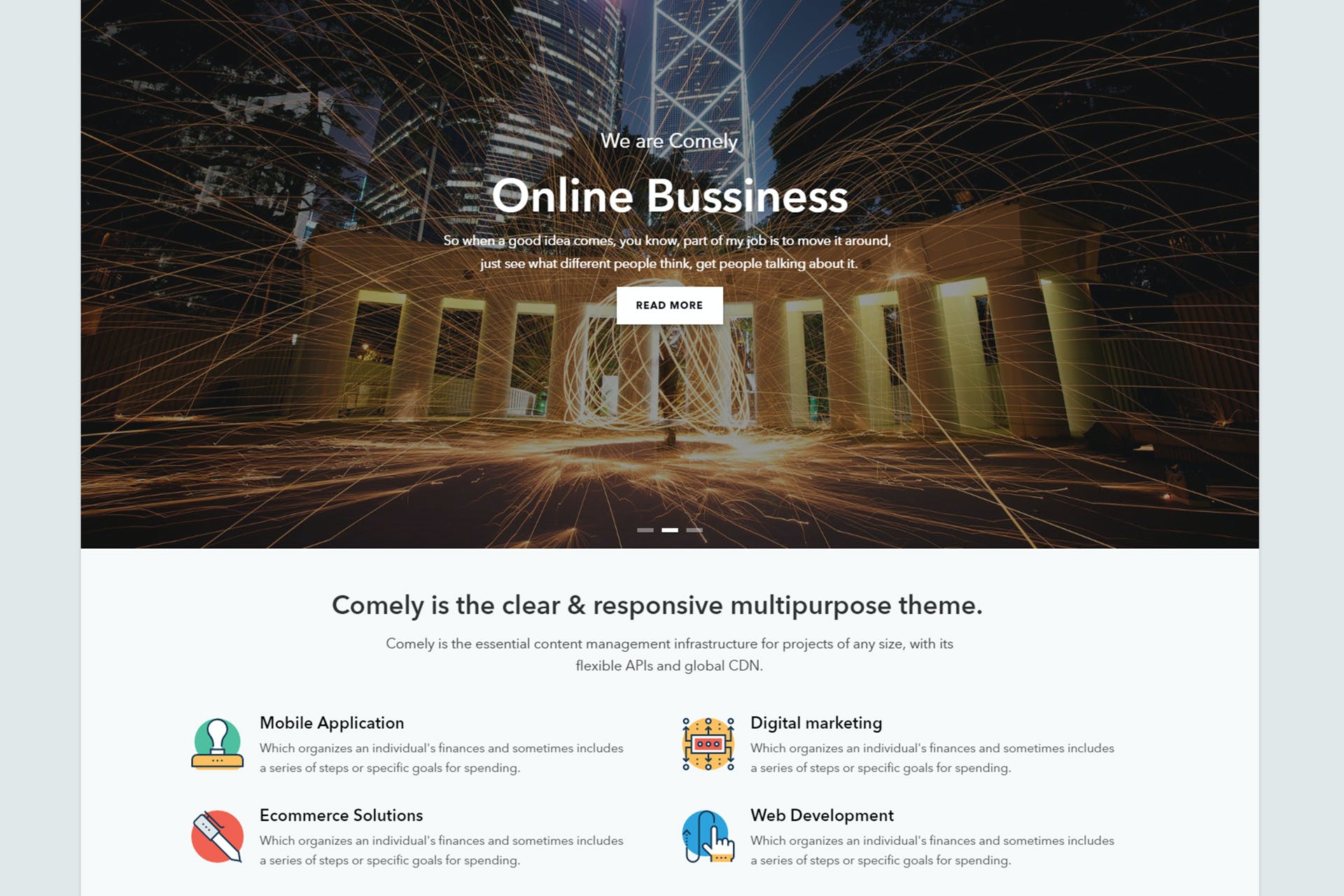 Comely – Responsive Business Drupal Theme