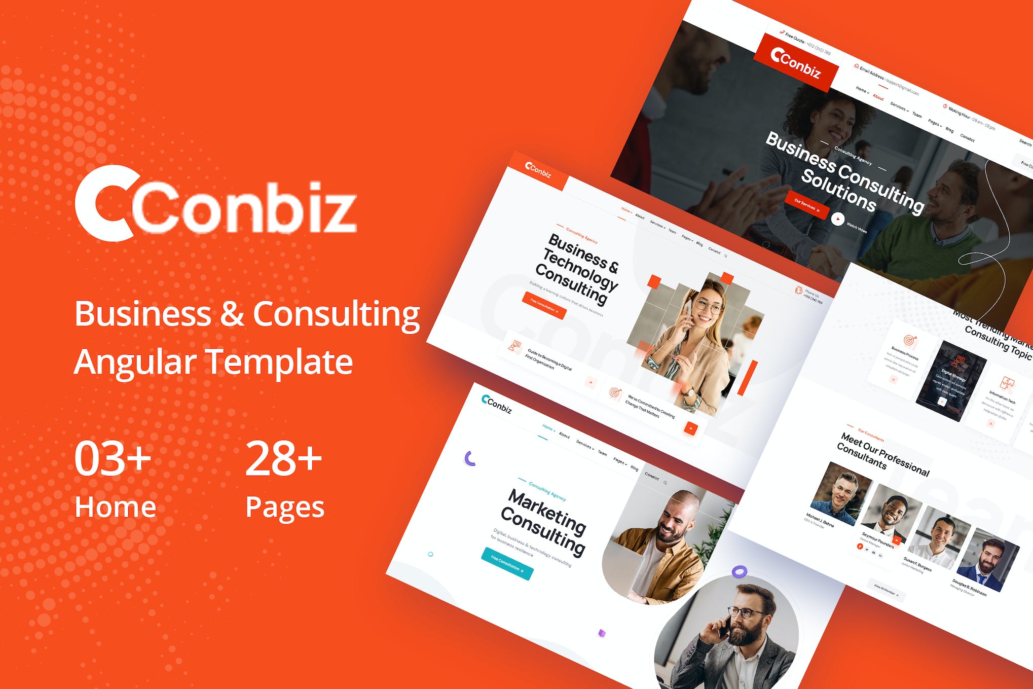 Conbiz – Consultancy & Business Angular Template