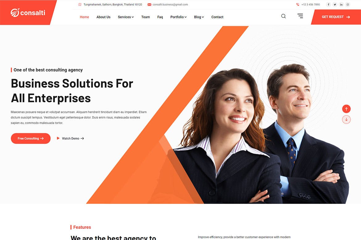 Consalti – Consultancy & Business HTML Template