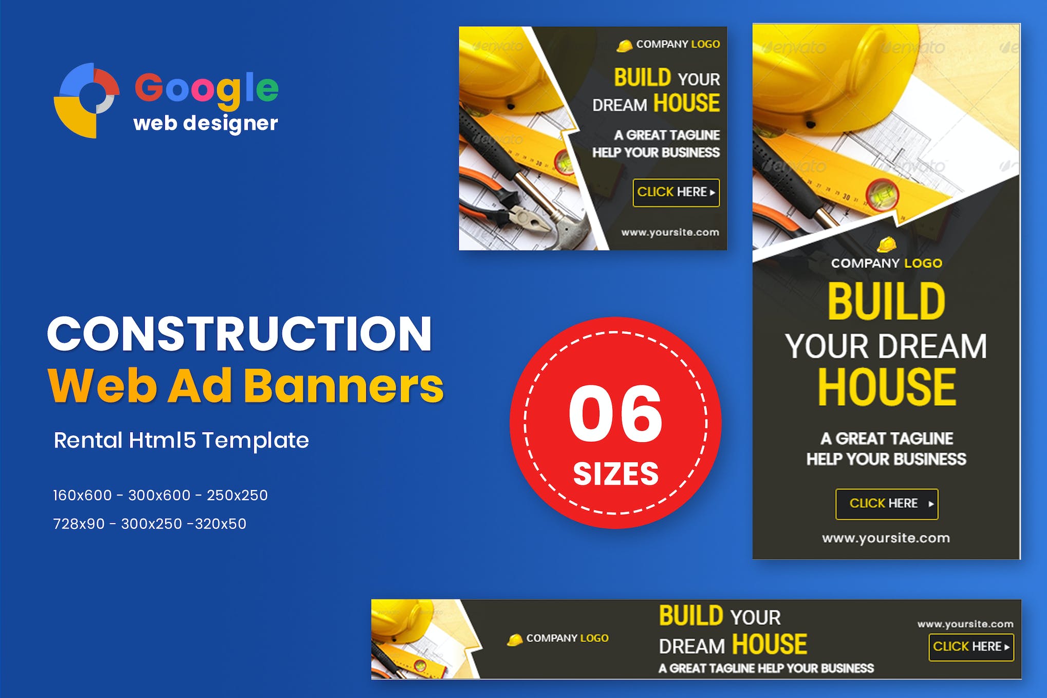 Construction Banners HTML5 – GWD