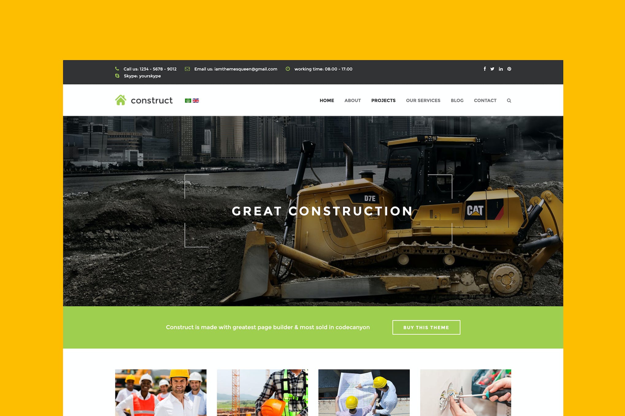 Constructo – Construction Joomla Template