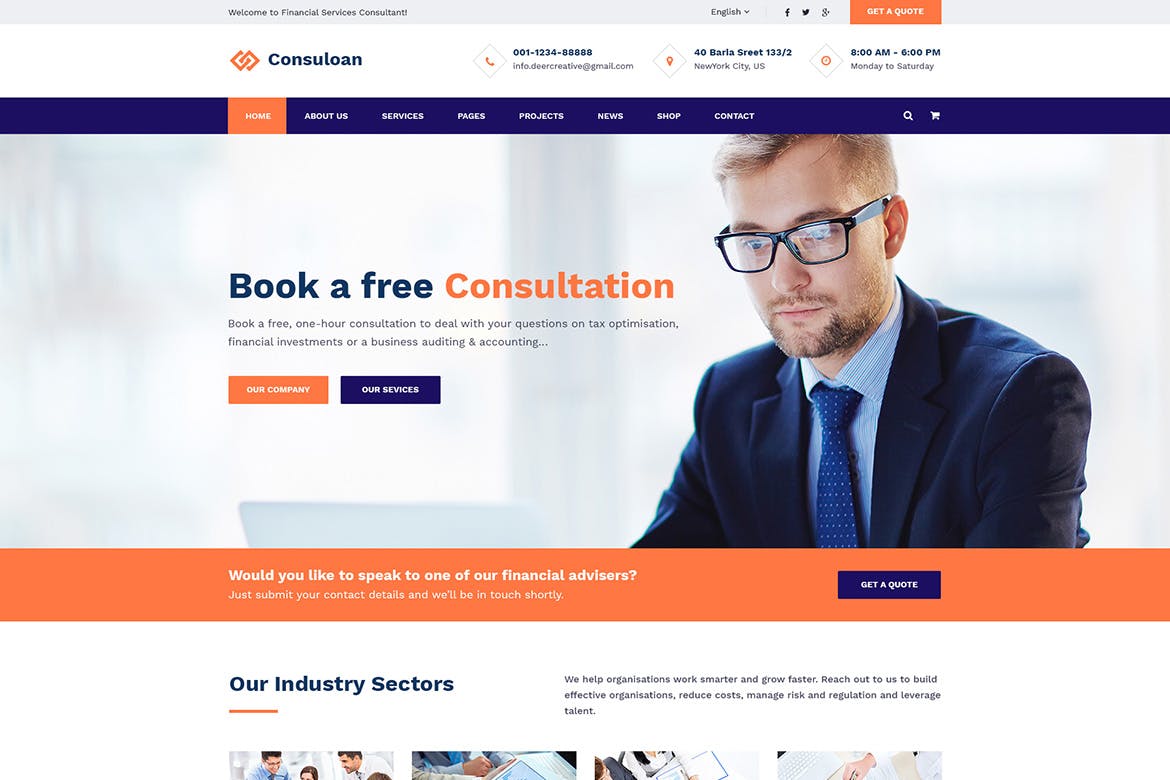 Consuloan | Multipurpose Consulting HTML Template