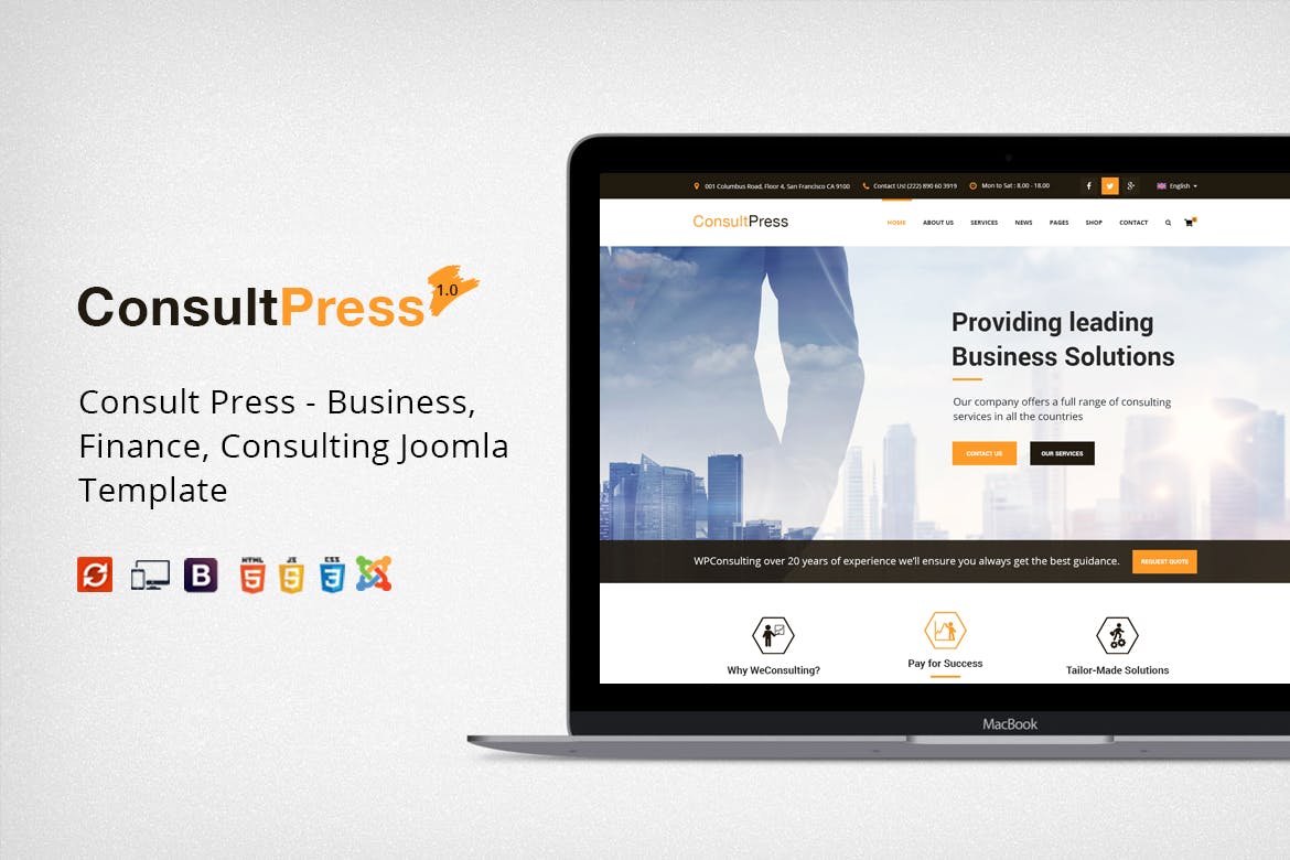 Consult Press – Finance, Consulting  Joomla Theme