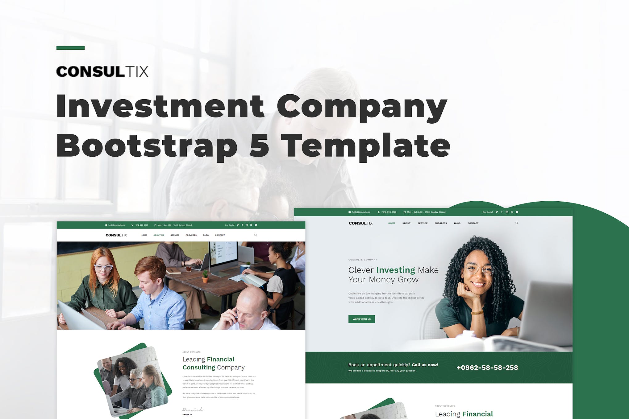 Consultix – Investment Company Bootstrap 5 Templat