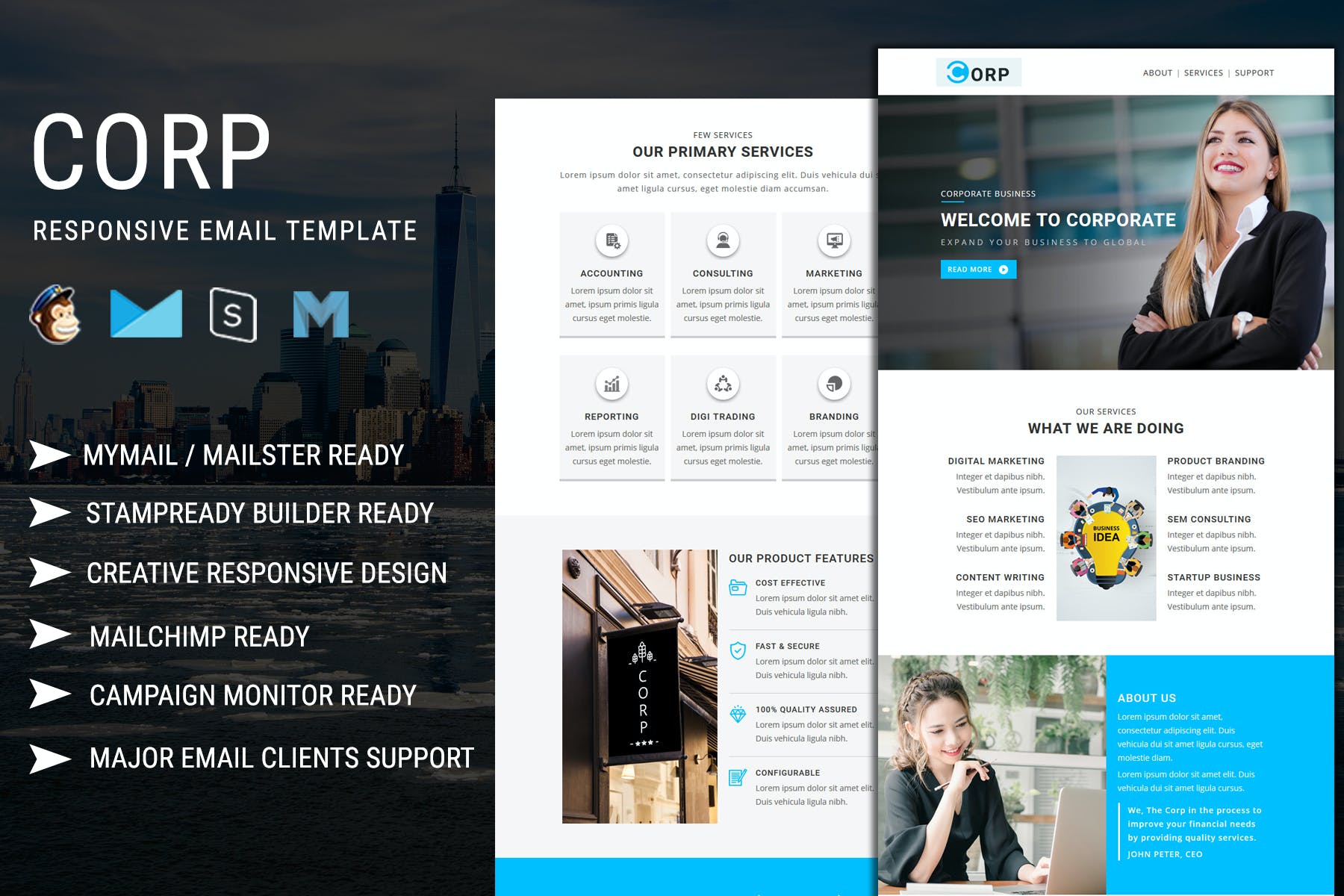 Corp – Responsive Email Template