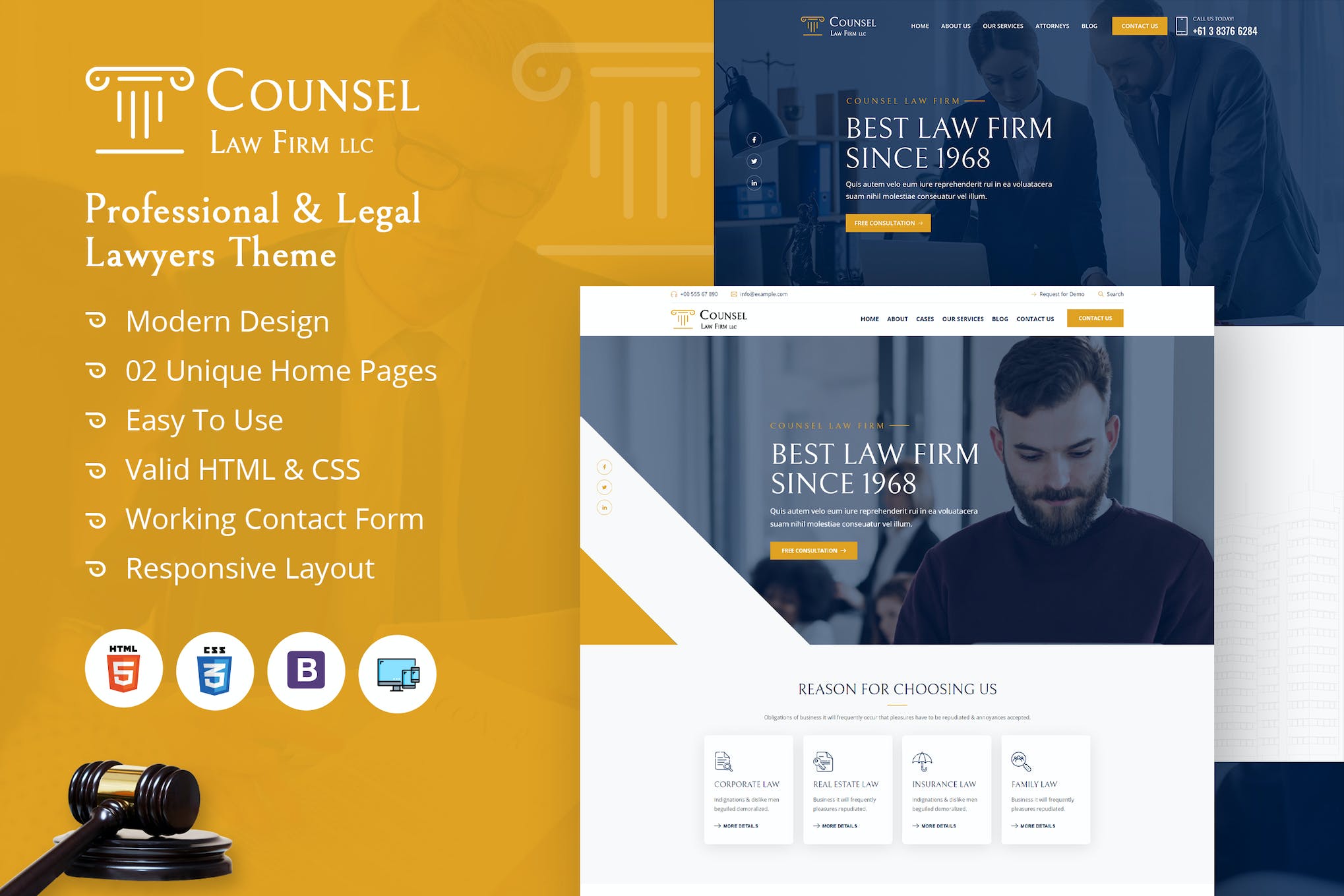 Counsel Law Firm HTML