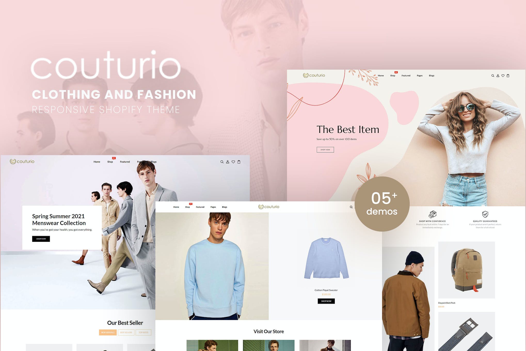 Couturio – Clothing & Fashion  Shopify Theme