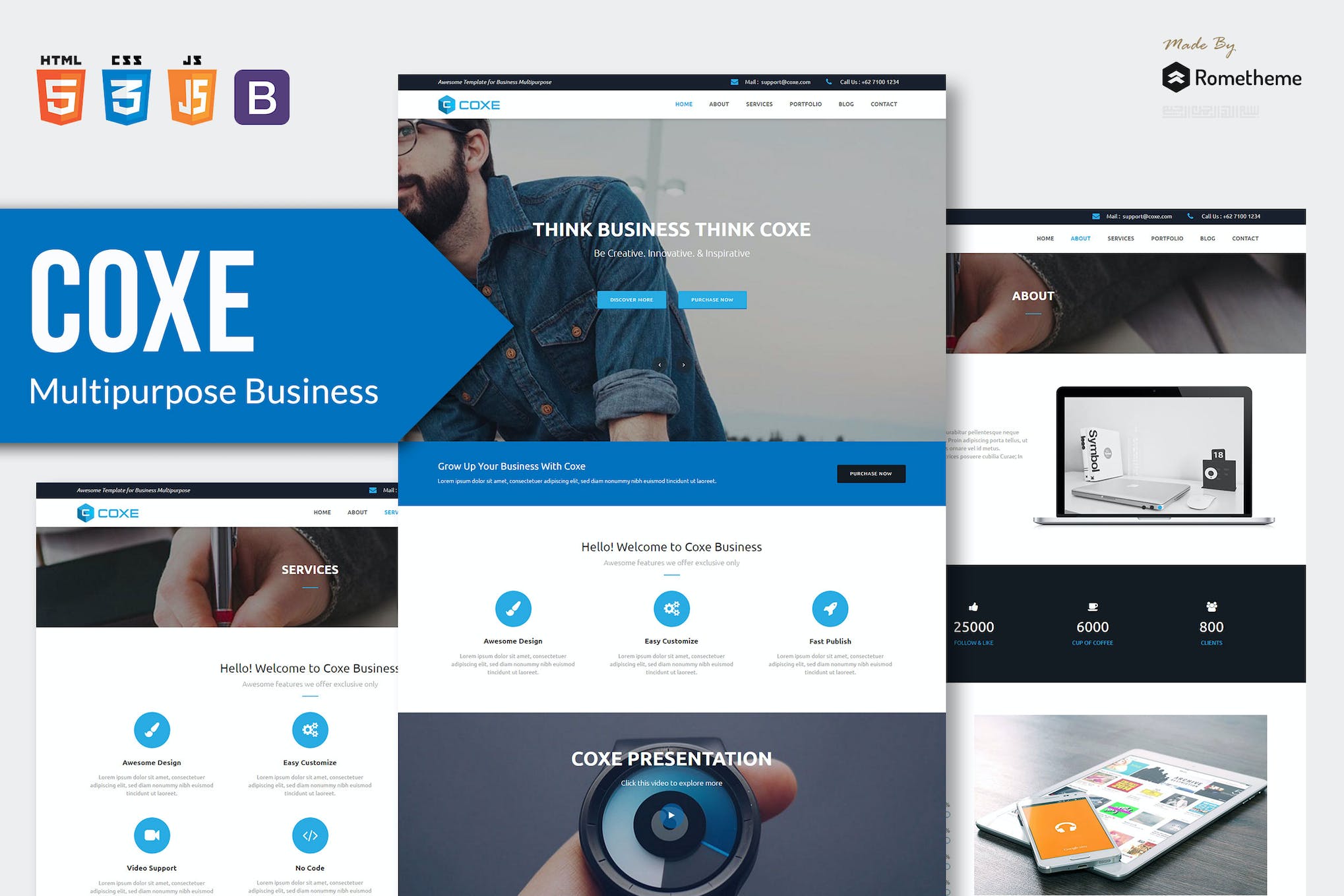 COXE – Corporate Multipurpose HTML Template RS