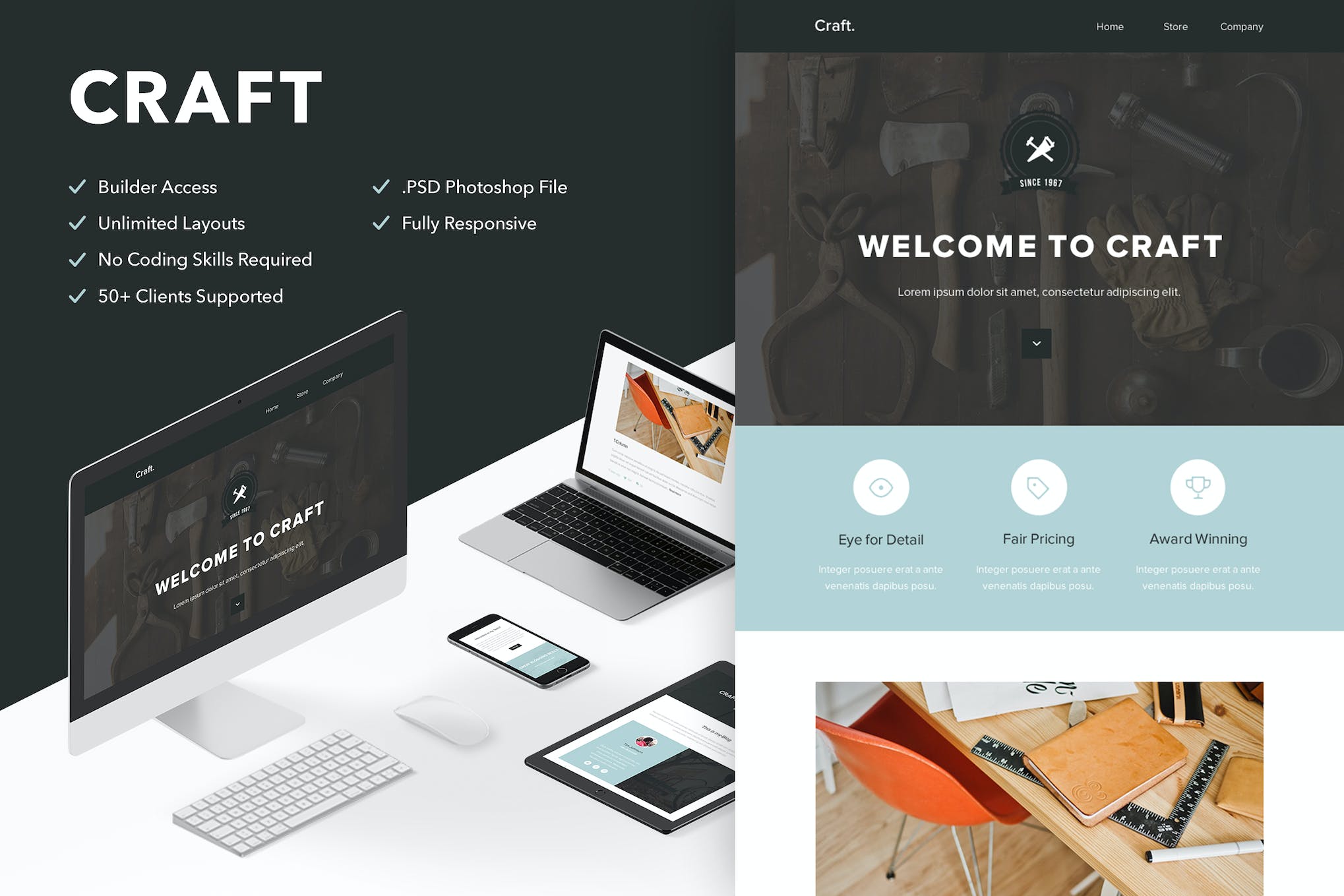 Craft – Responsive Email + Themebuilder Access