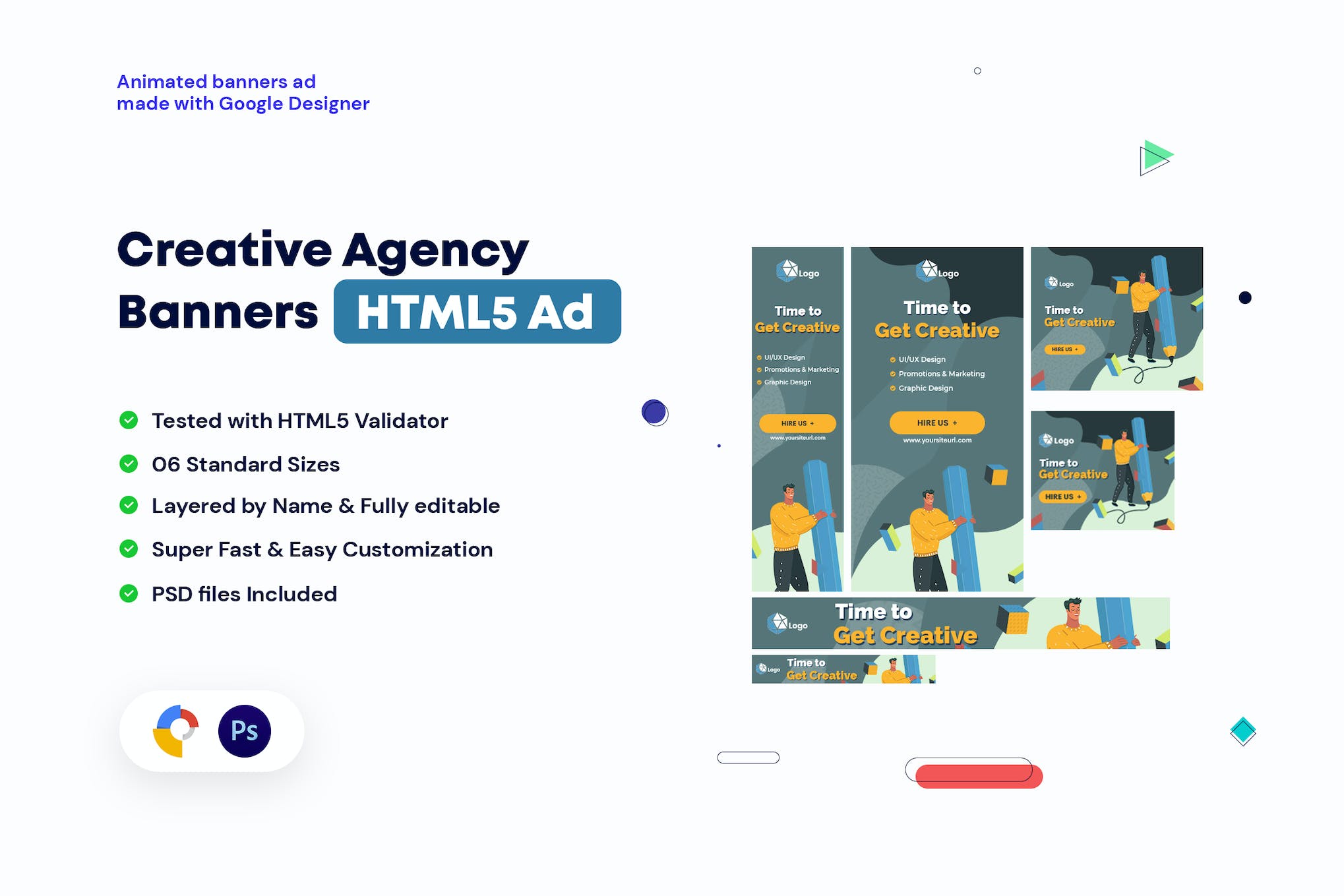 Creative, Startup Agency HTML5 Banners HTML5 Ad