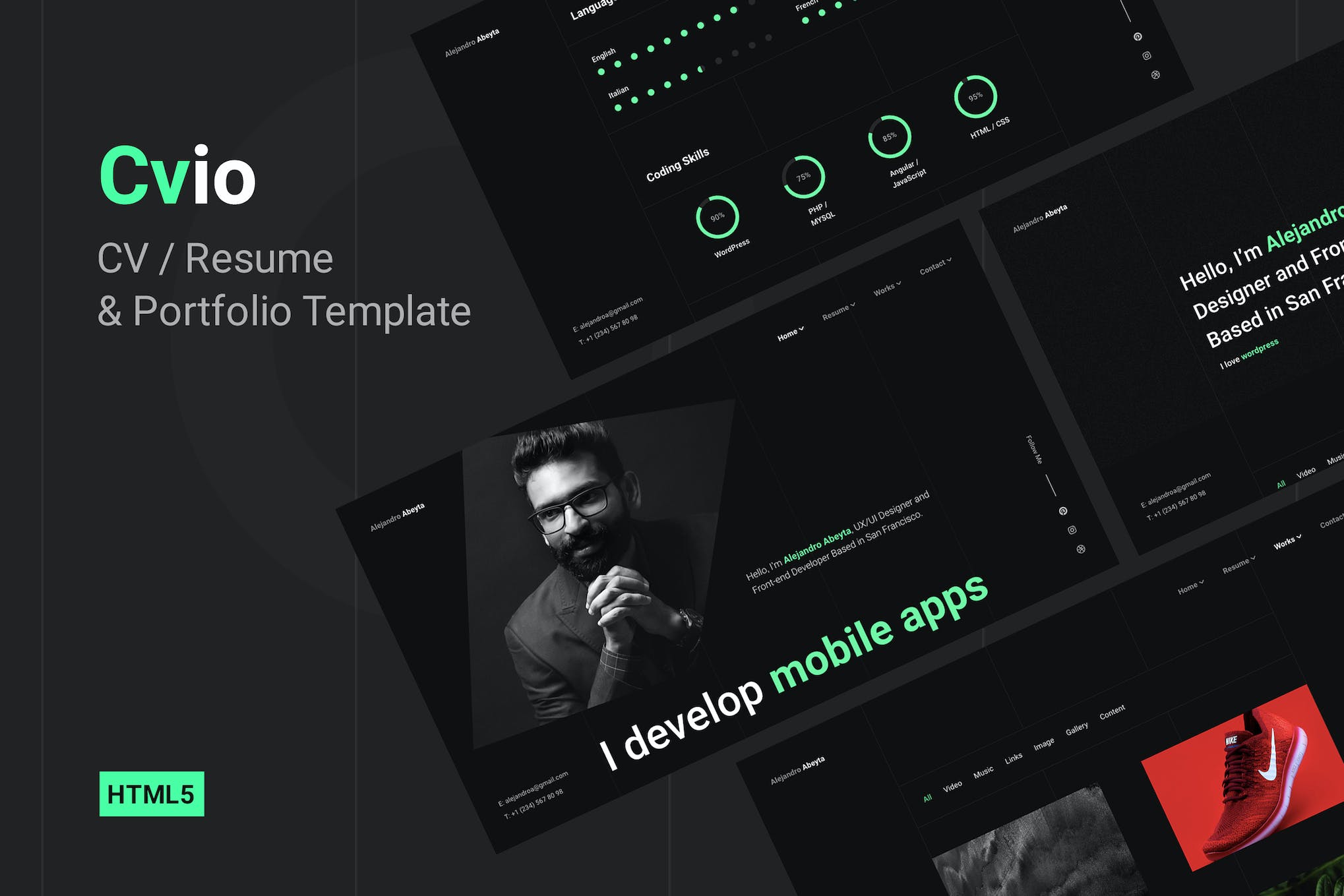 Cvio – CV/Resume & Personal Portfolio Template