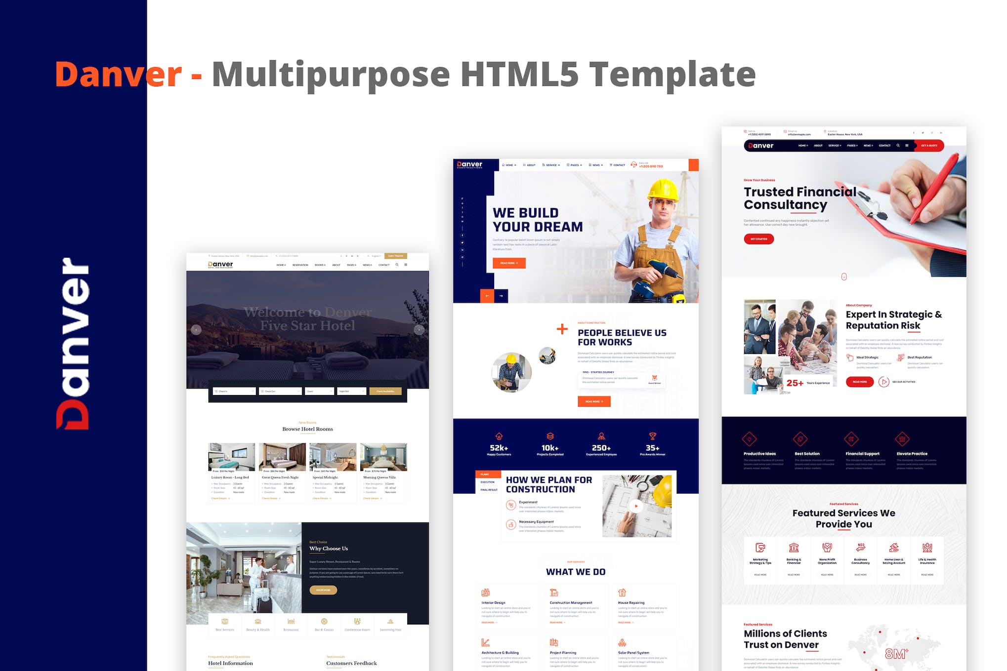 Danver – Multipurpose HTML5 Template