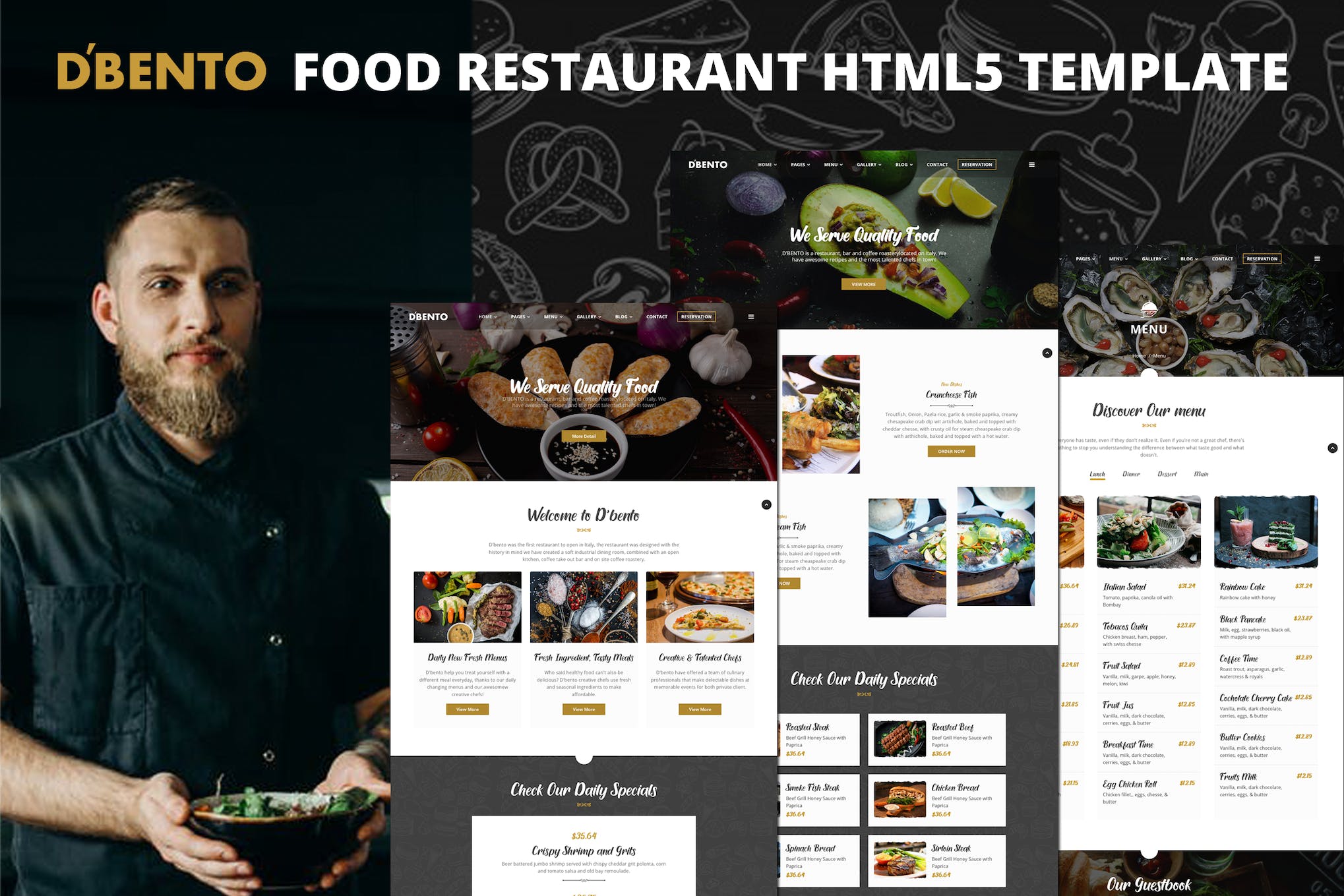 Dbento | Food Restaurant HTML5 Template