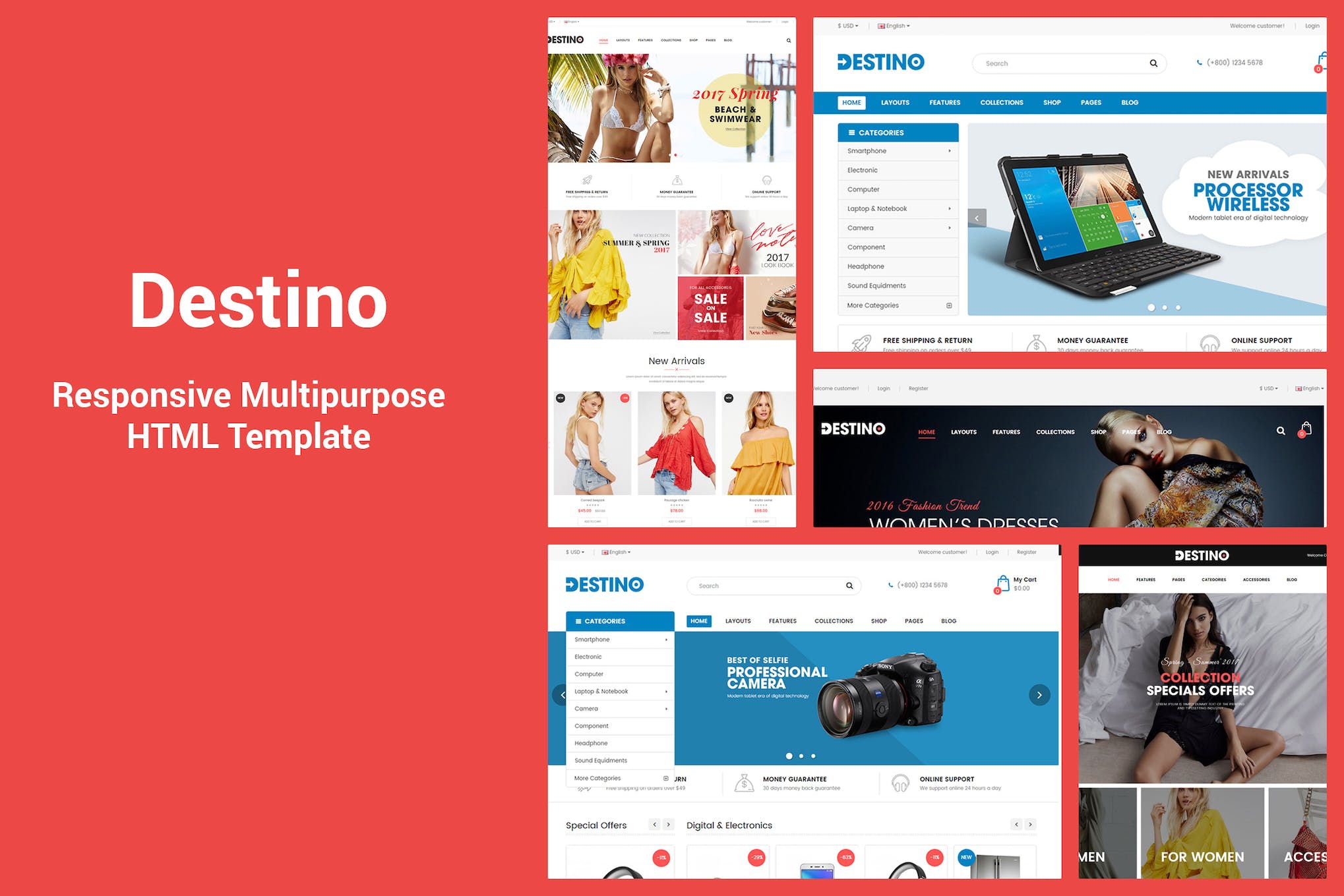 Destino – Responsive & MultiPurpose HTML5 Template