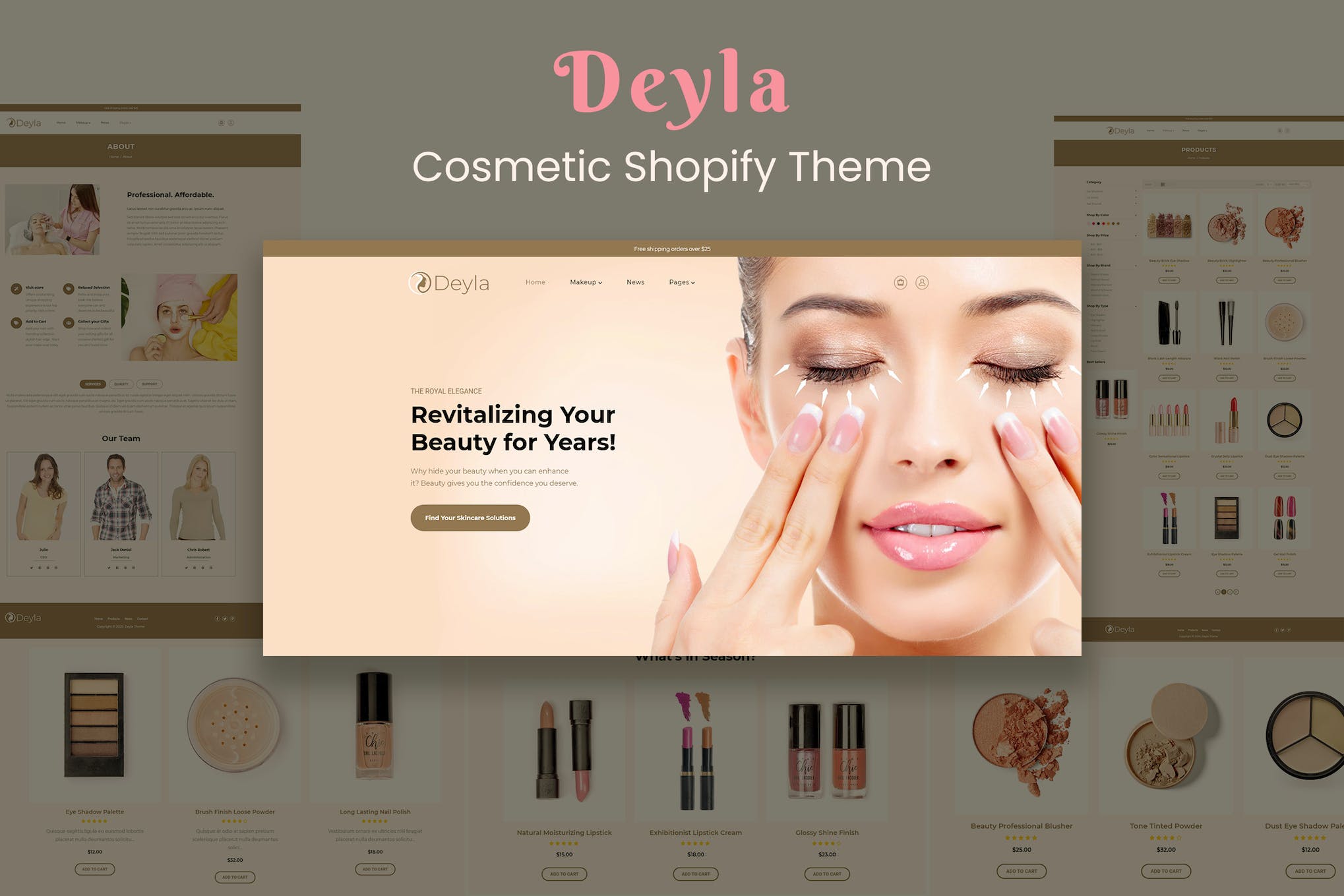 Deyla – Skincare Cosmetics Shopify Theme