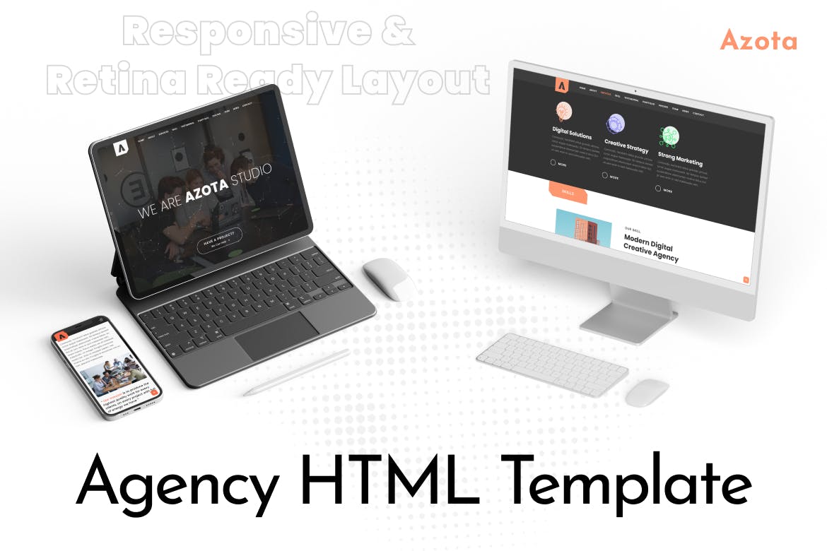 Digital Agency HTML Template – Azota