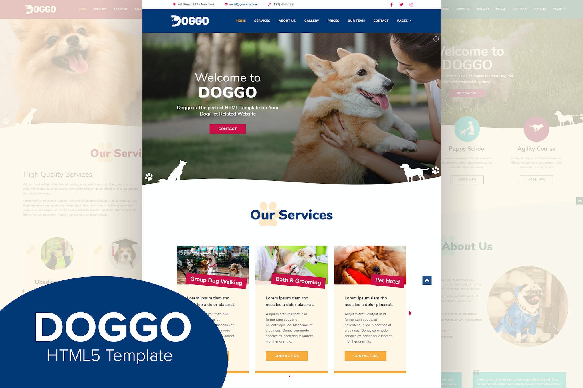 Doggo – Responsive HTML5 Template