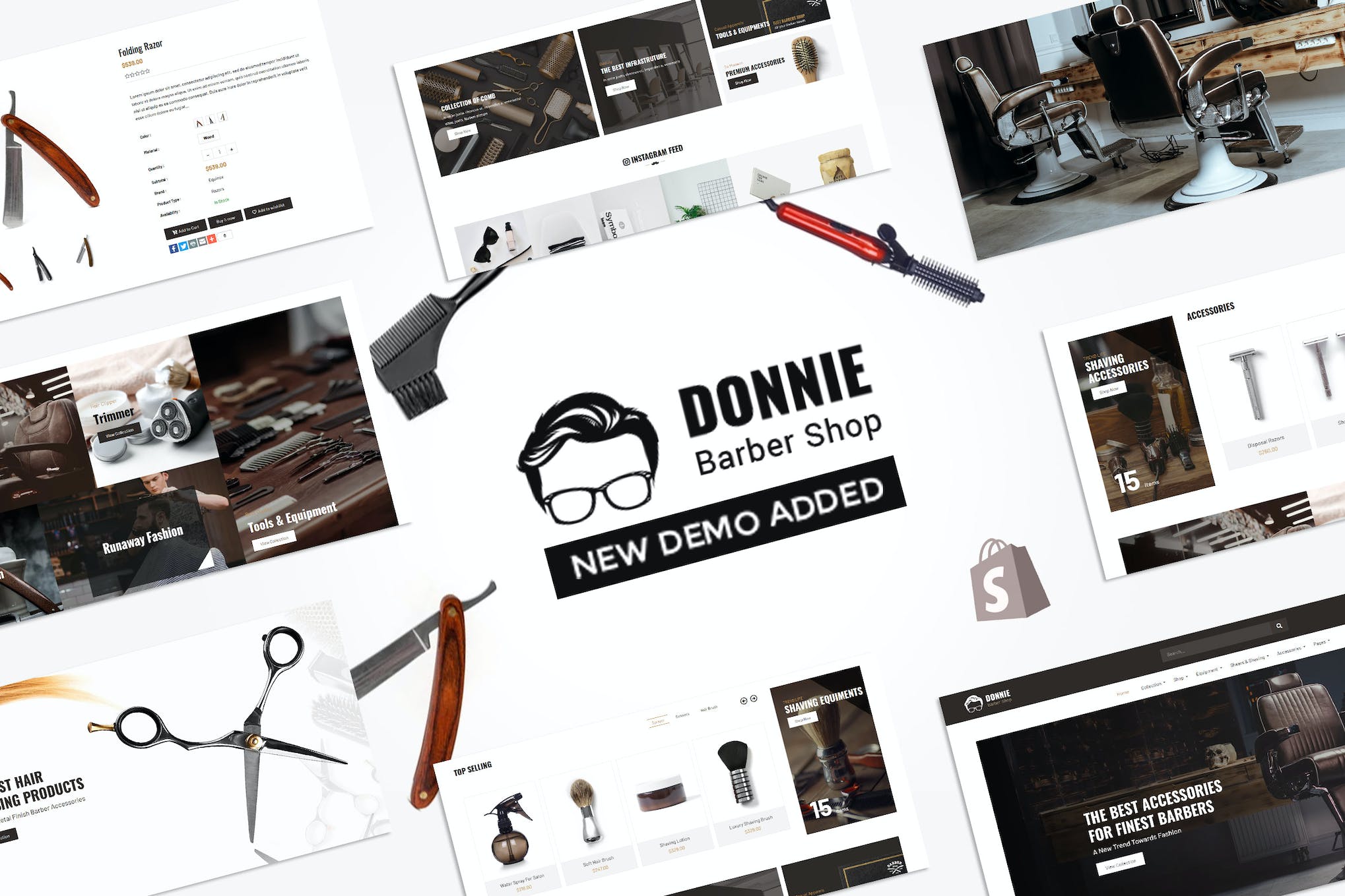 Donnie | Salon, Barber Shop Shopify Theme