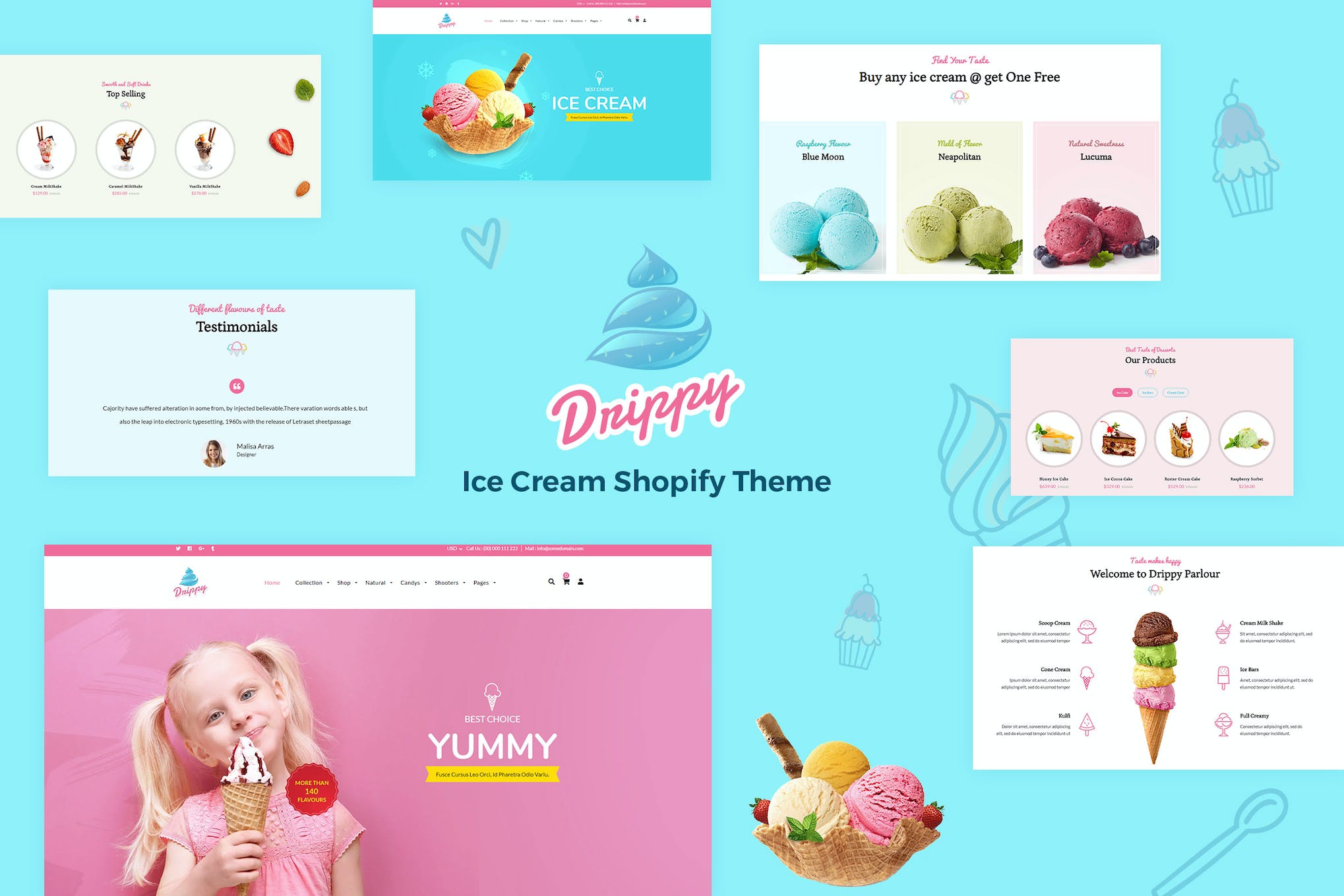 Drippy – Responsive IceCream Shopify Theme