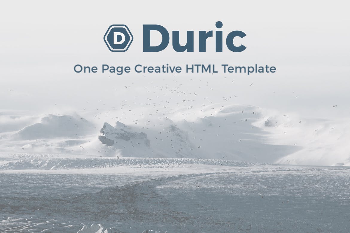 Duric – One Page Creative HTML Template