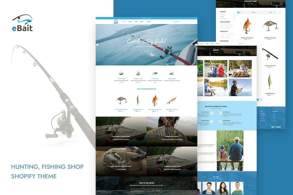 eBait – Hunting, Fishing Shop Shopify Theme