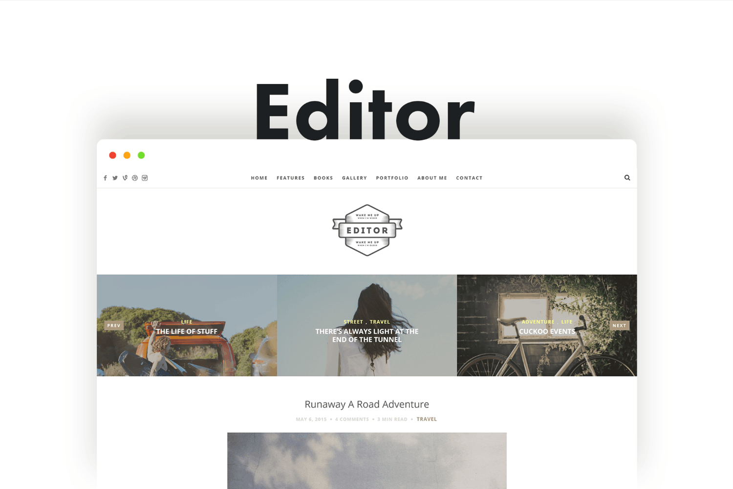 Editor Blog – HTML Blog Template for Bloggers