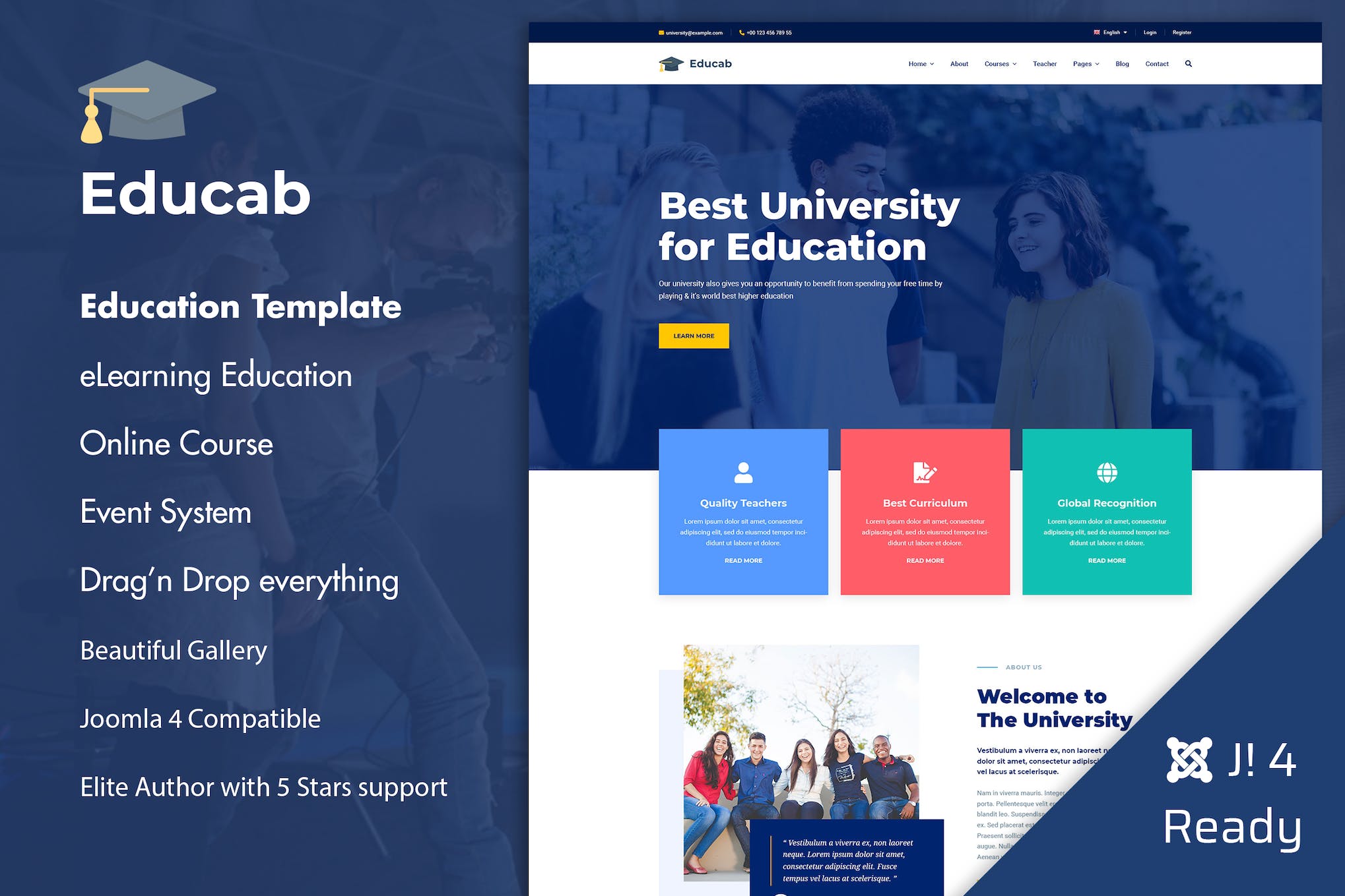 Educab – University Education Joomla 4 Template