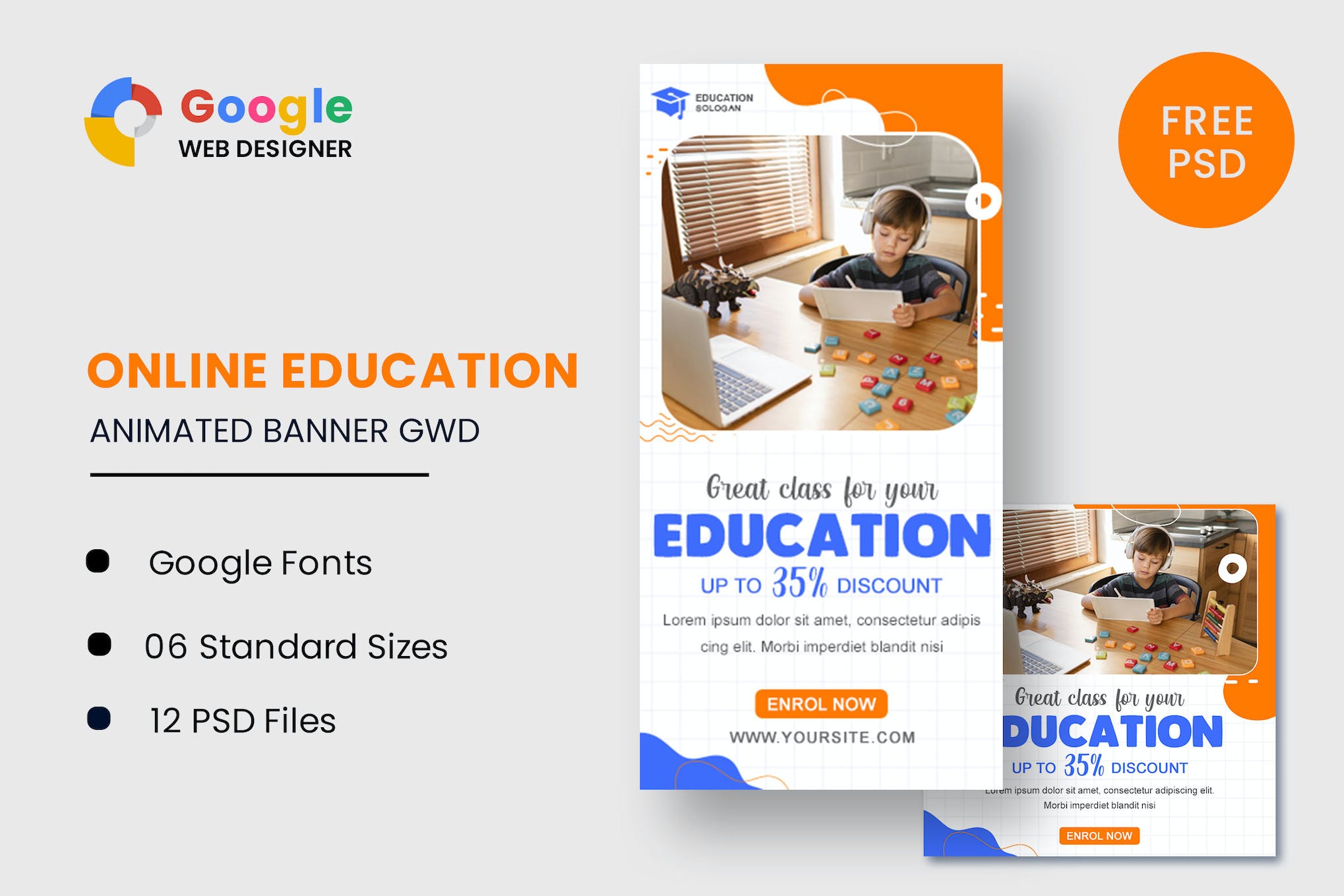 Education Animated Banner GWD