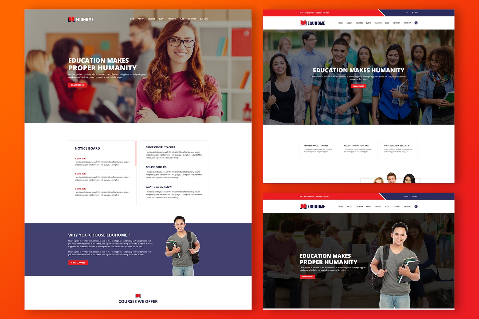 Eduhome – Education HTML Template