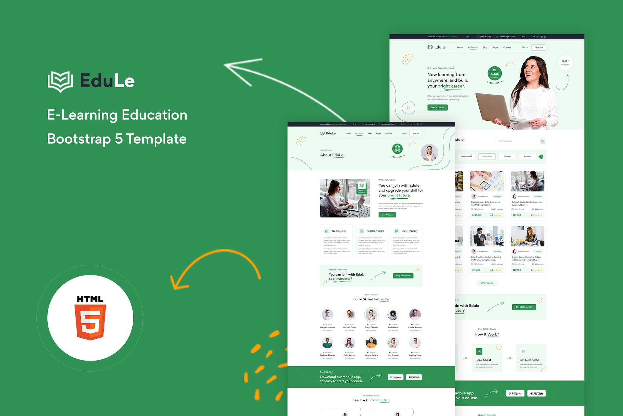 Edule – e-Learning Website Template HTML Version