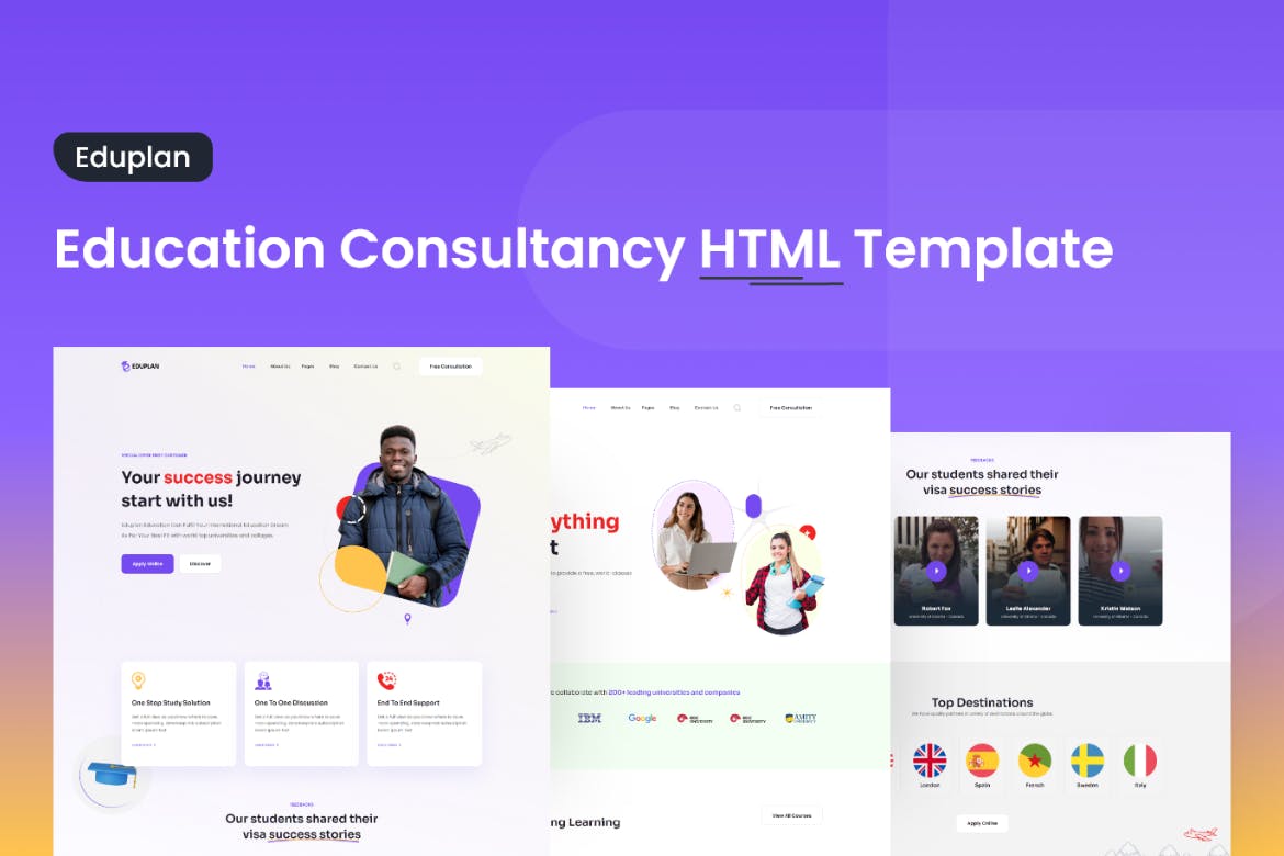 Eduplan – Education Consultancy HTML Template