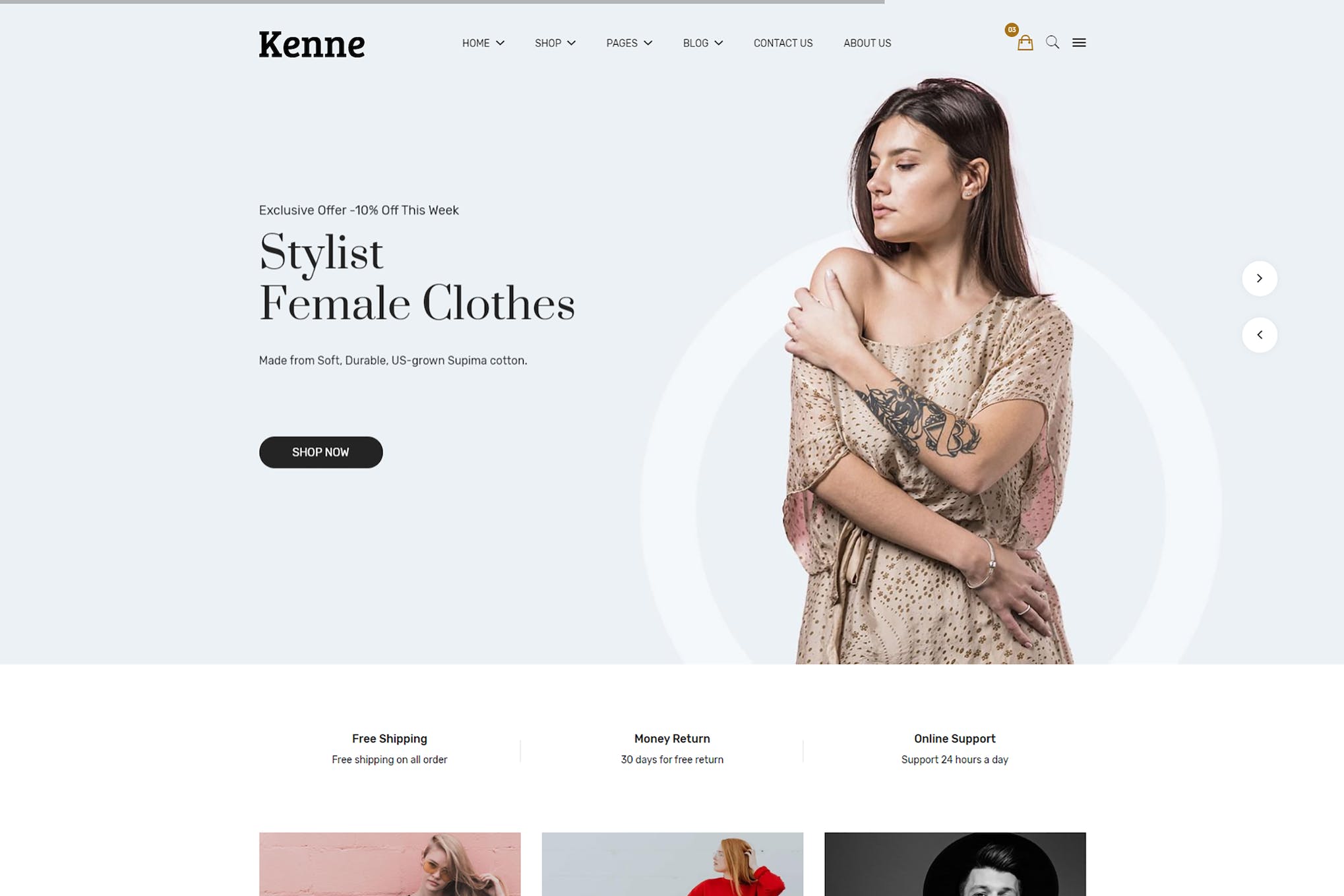 Elegant Fashion Template HTML Version – Kenne