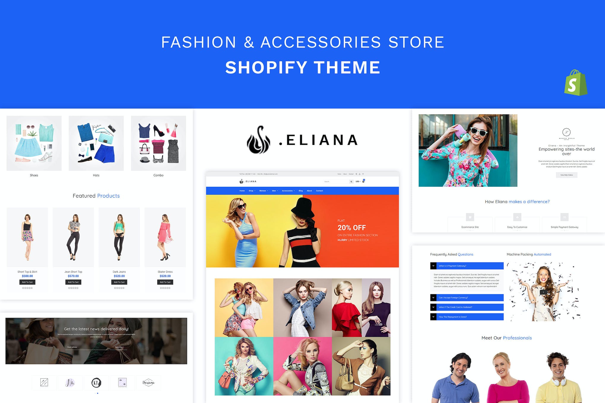 Eliana – Girls Fashion, Accessories Store Shopify