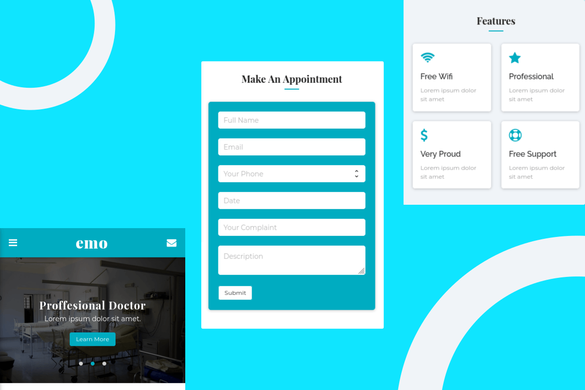 Emo – Health & Medical Mobile Template
