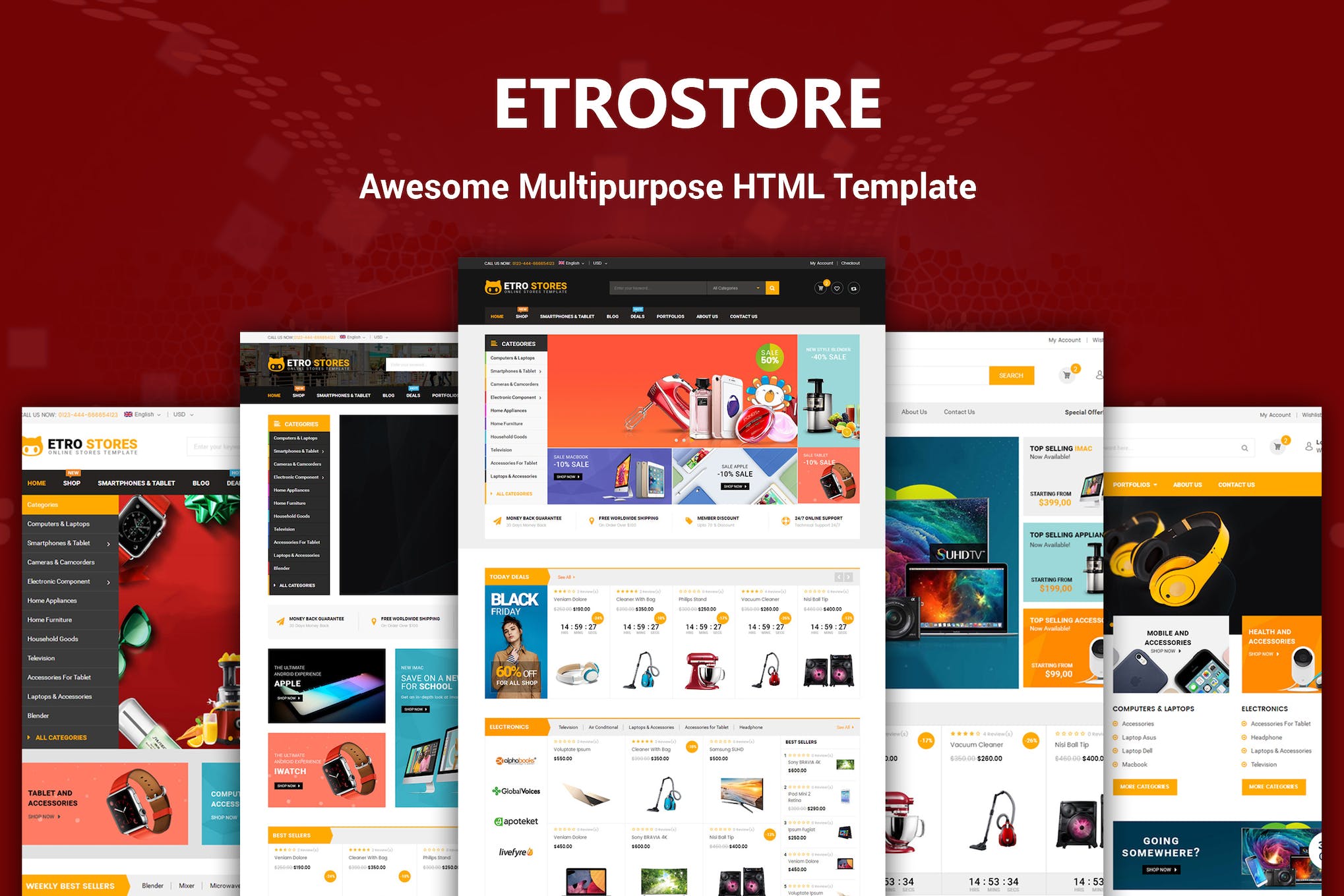 EtroStore – Responsive Multi-Purpose HTML Template