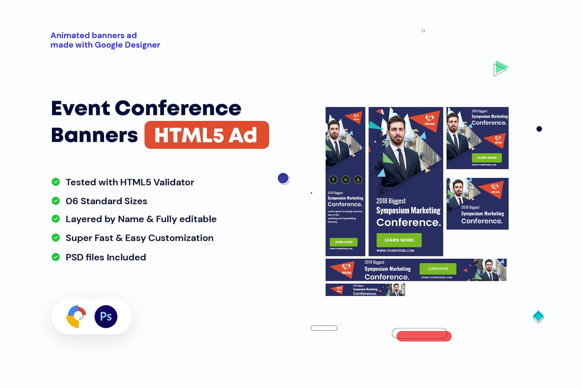 Event Conference HTML5 Banners Ad