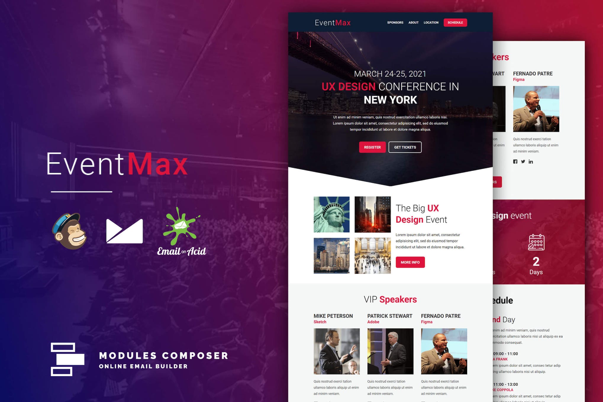 EventMax – Event / Conference Responsive Email