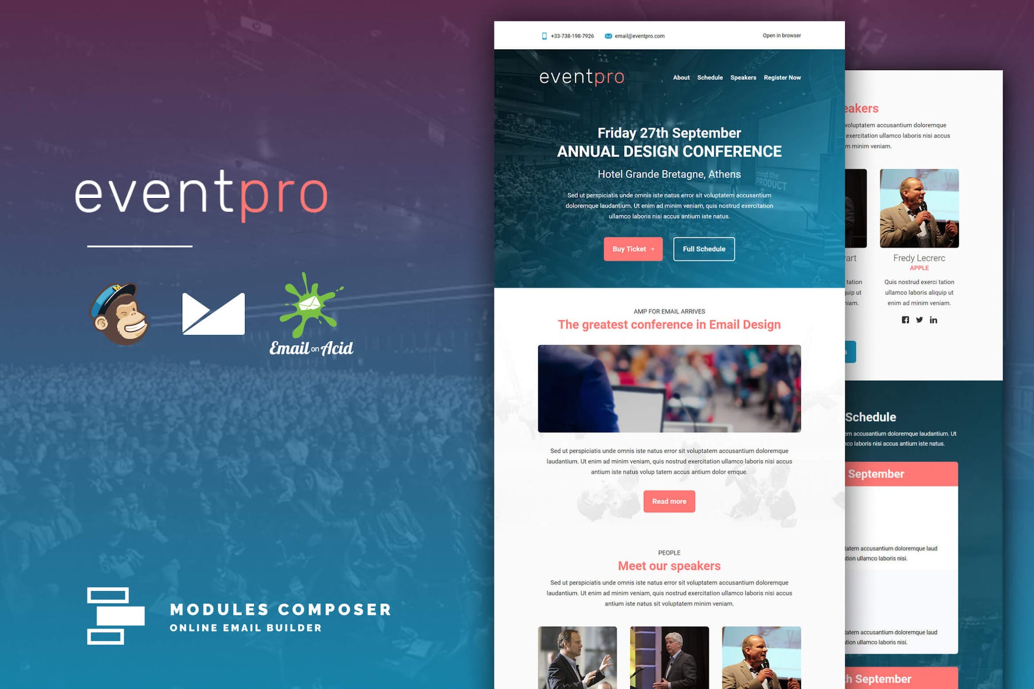 EventPro – Event / Conference Responsive Email