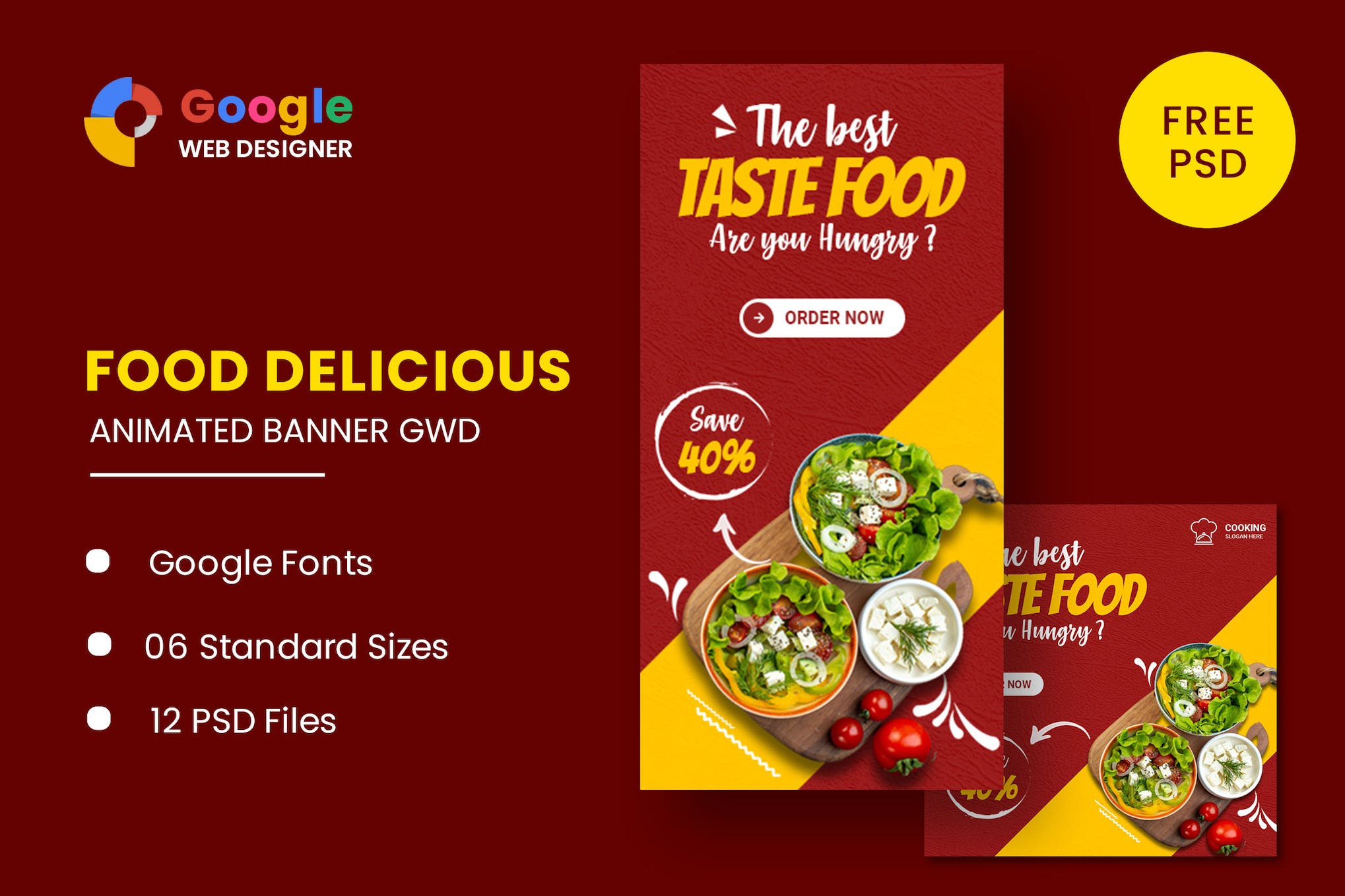 Fast Food Animated Banner GWD