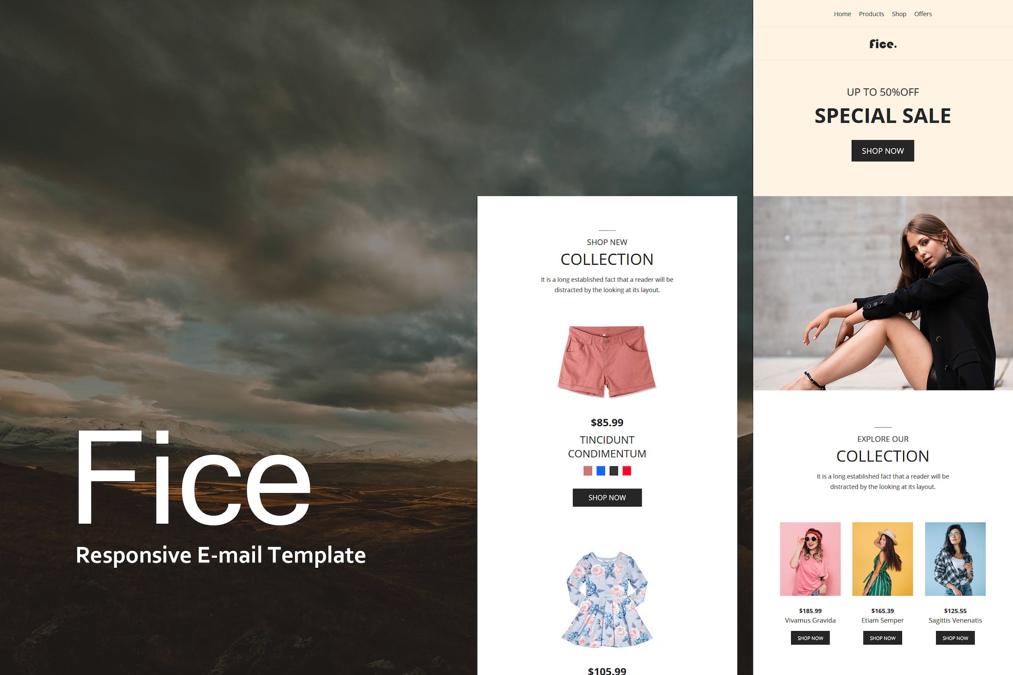 Fice – Ecommerce Responsive E-mail Template