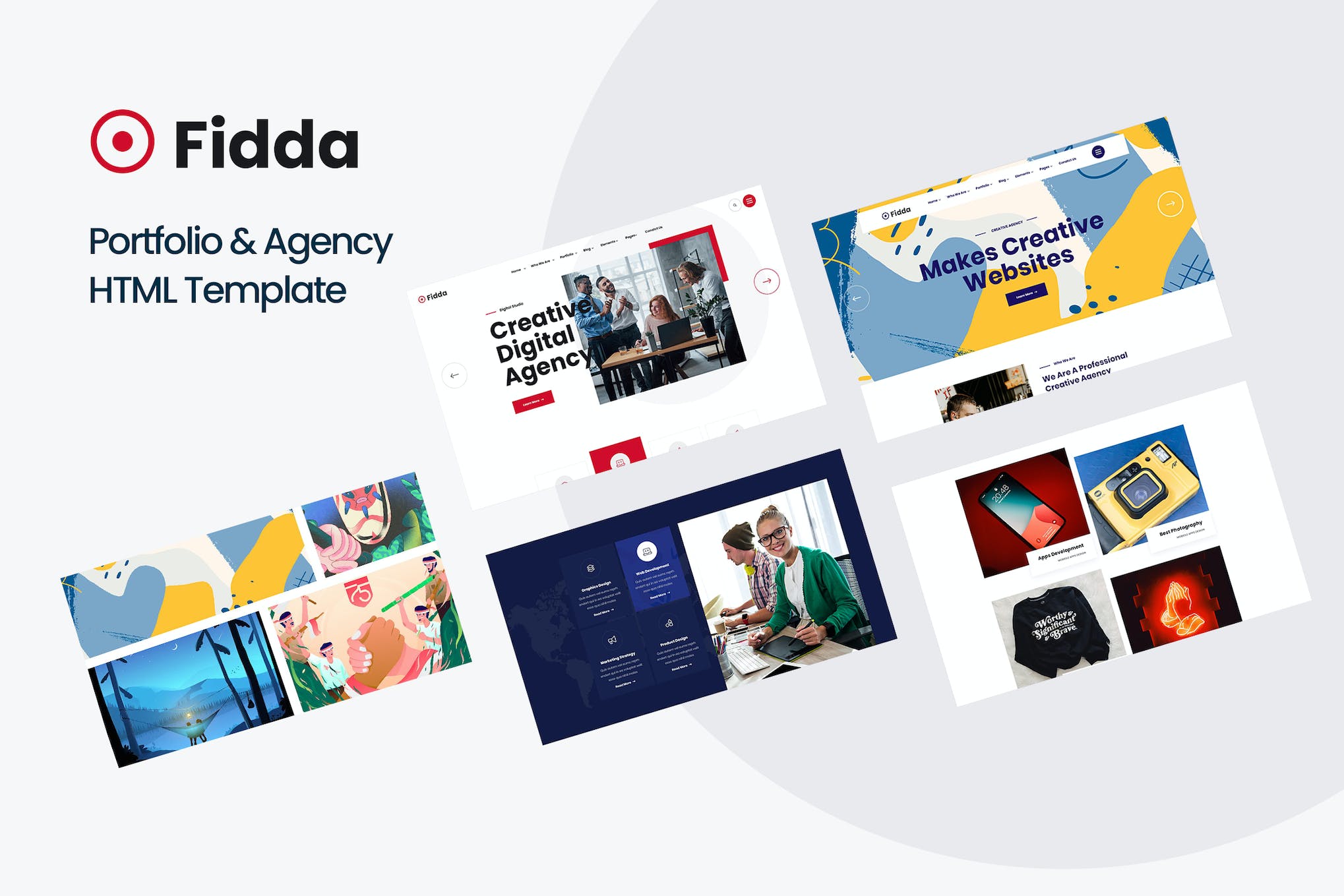 Fidda – Portfolio & Agency HTML5 Template